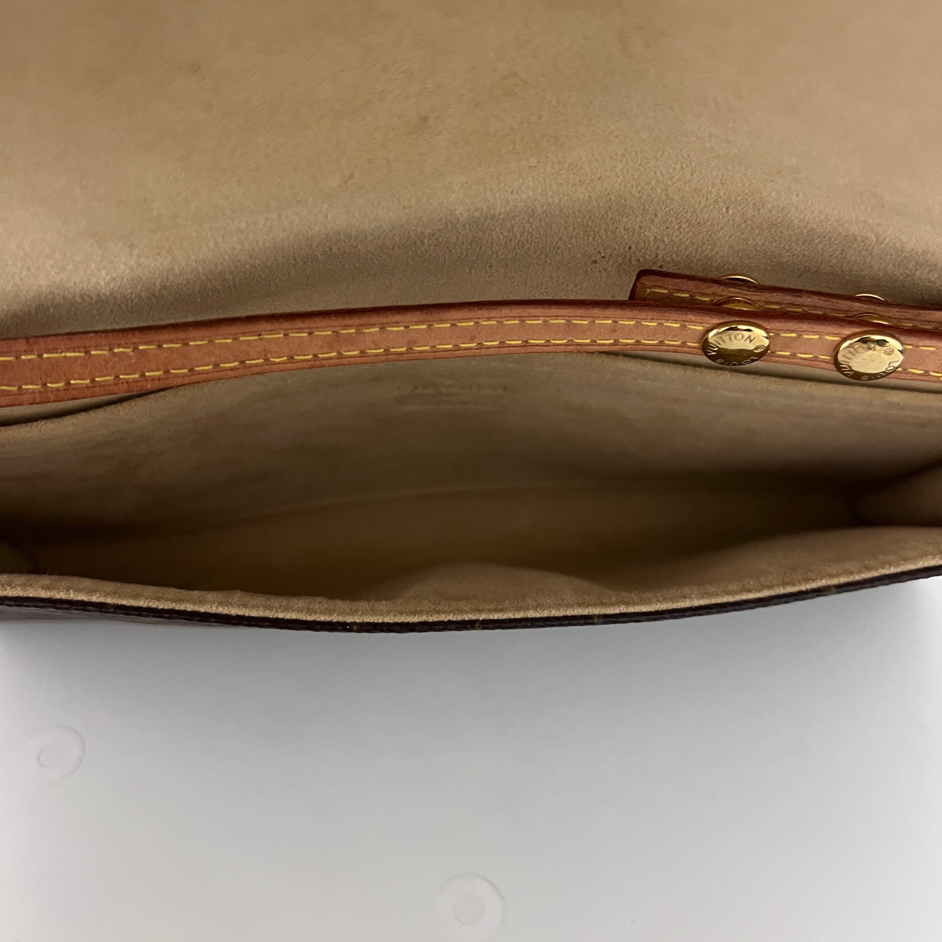 Sac à bandoulière LOUIS VUITTON Twin GM toile et cuir marron vintage 2000