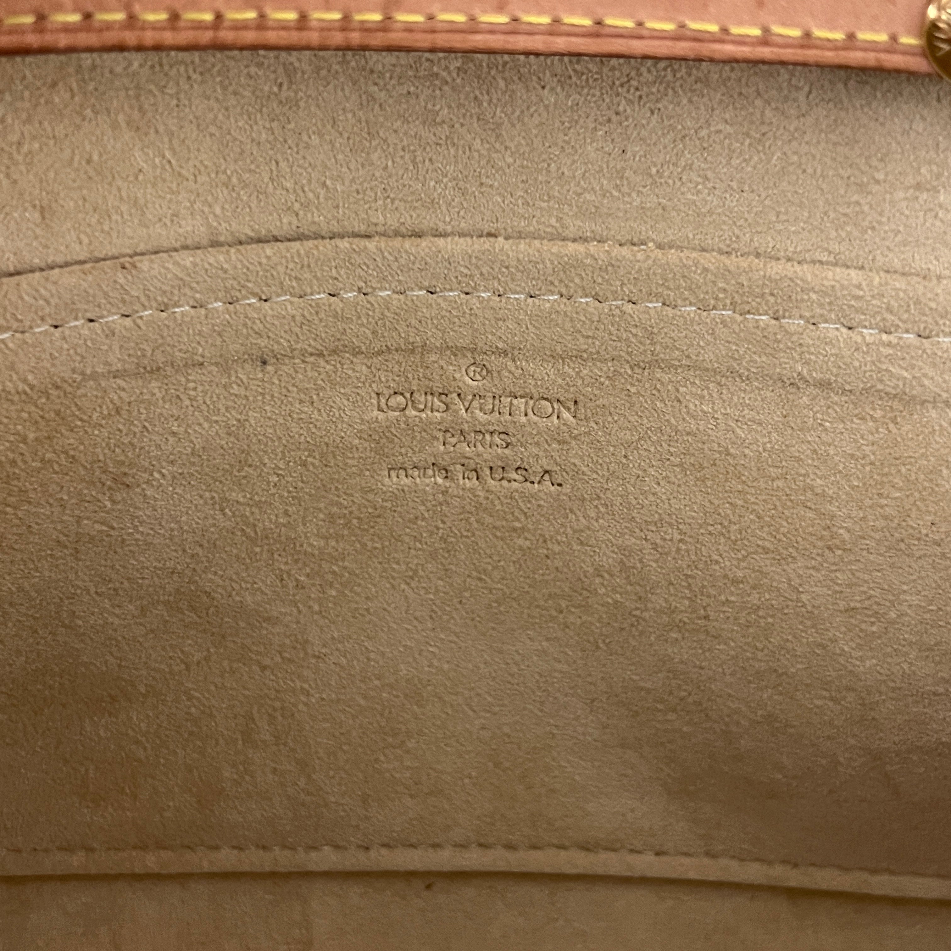 Sac à bandoulière LOUIS VUITTON Twin GM toile et cuir marron vintage 2000