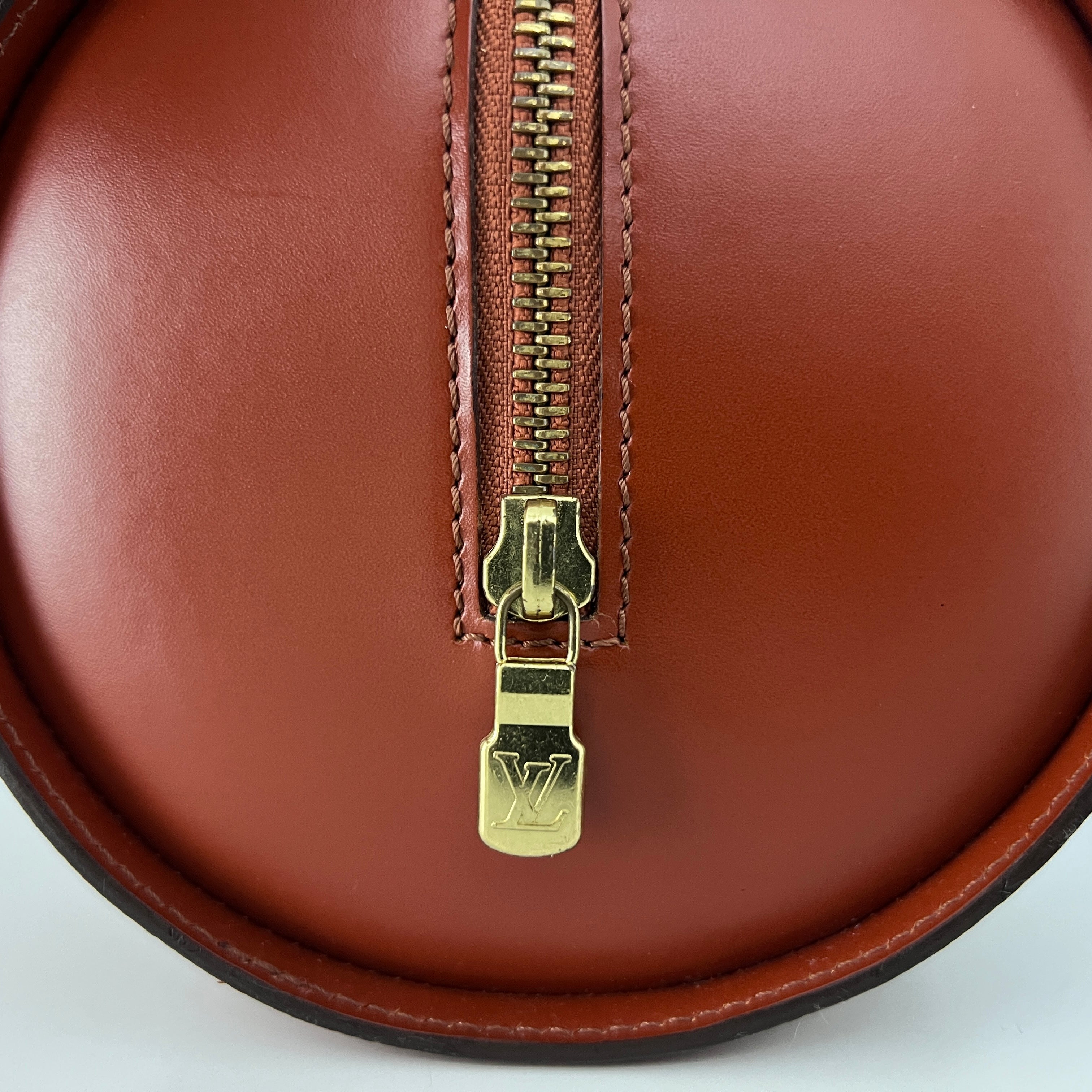 Sac LOUIS VUITTON Soufflot cuir épi marron vintage 1996