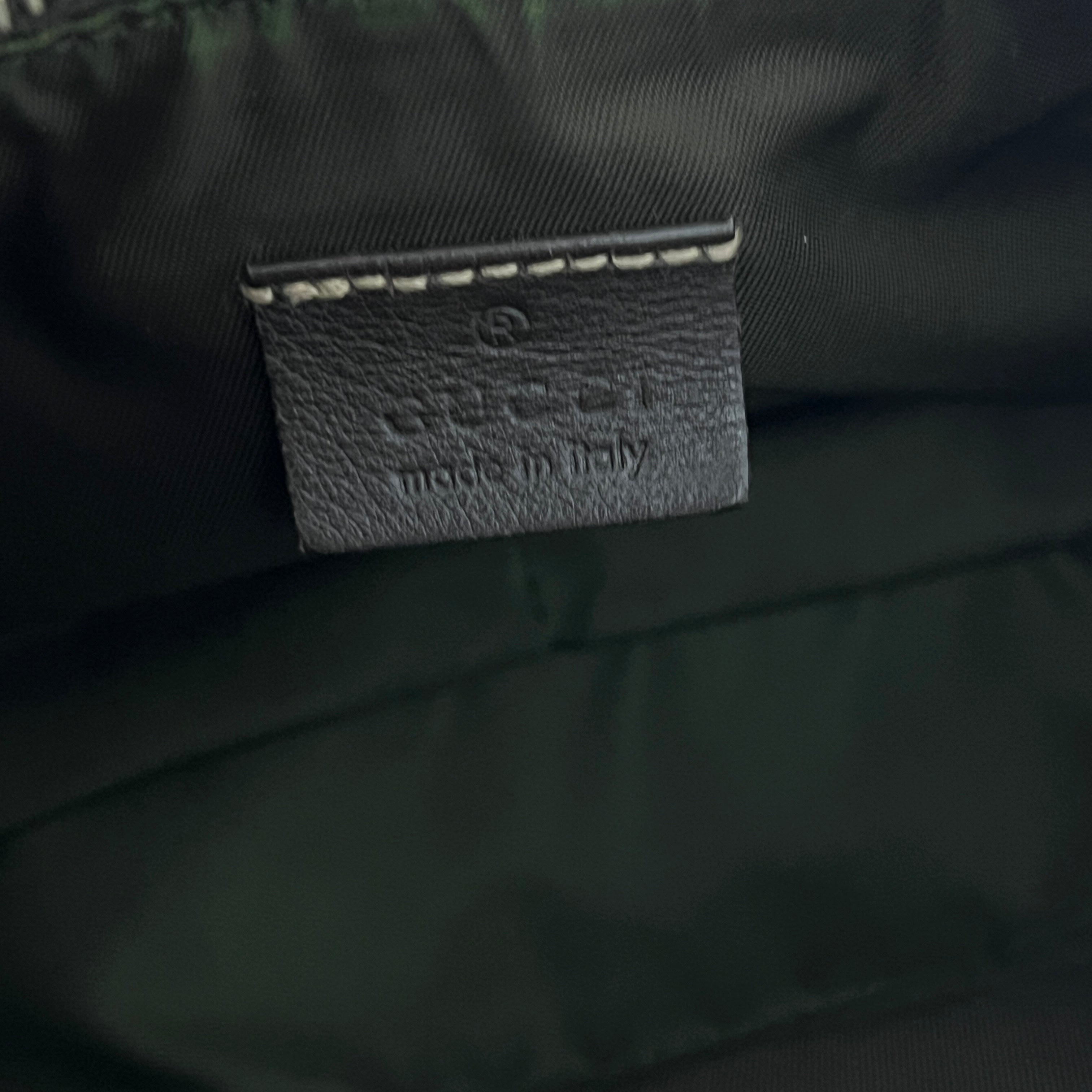 Sac GUCCI Hobo toile et cuir marron