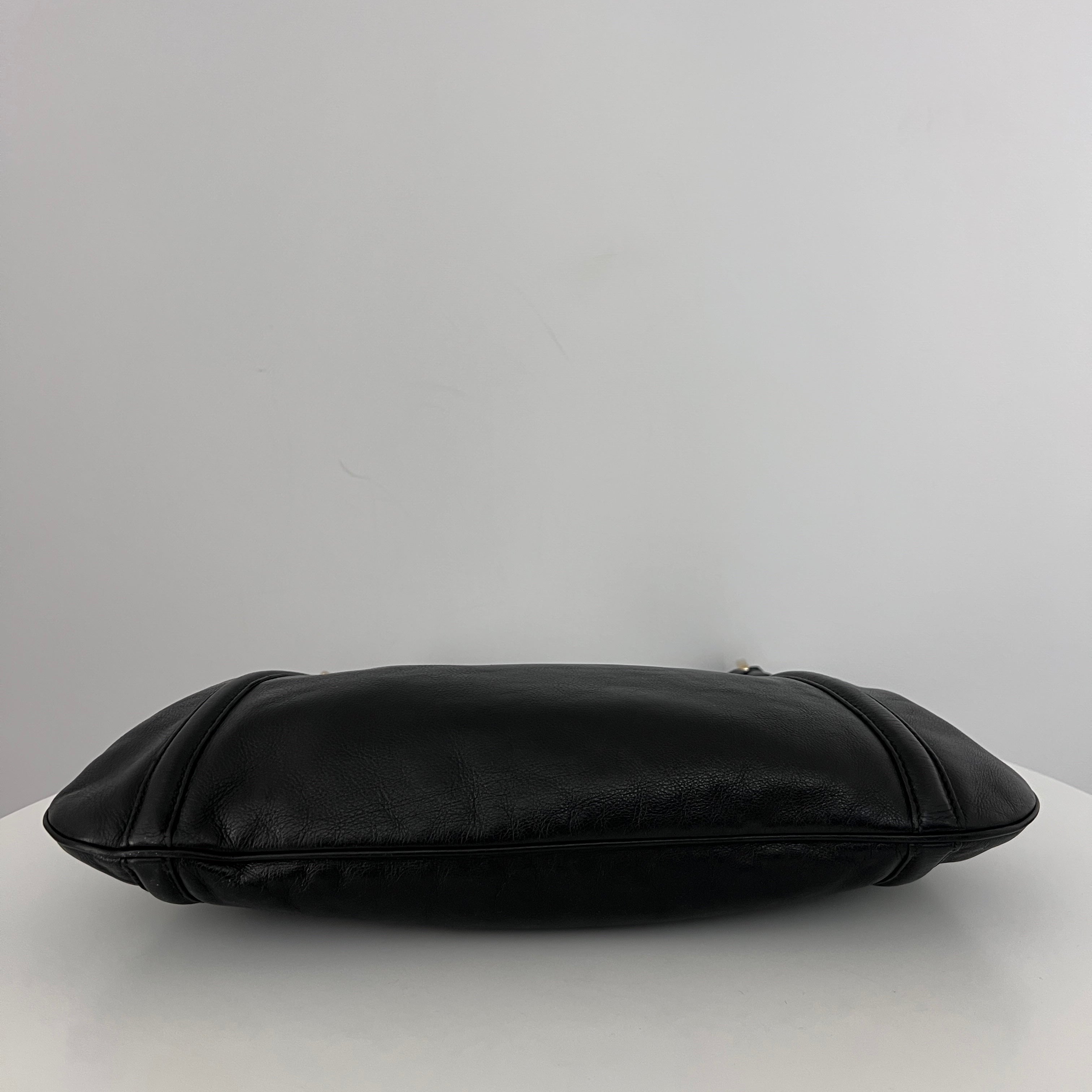 Sac GUCCI Interlocking G Britt cuir lisse noir