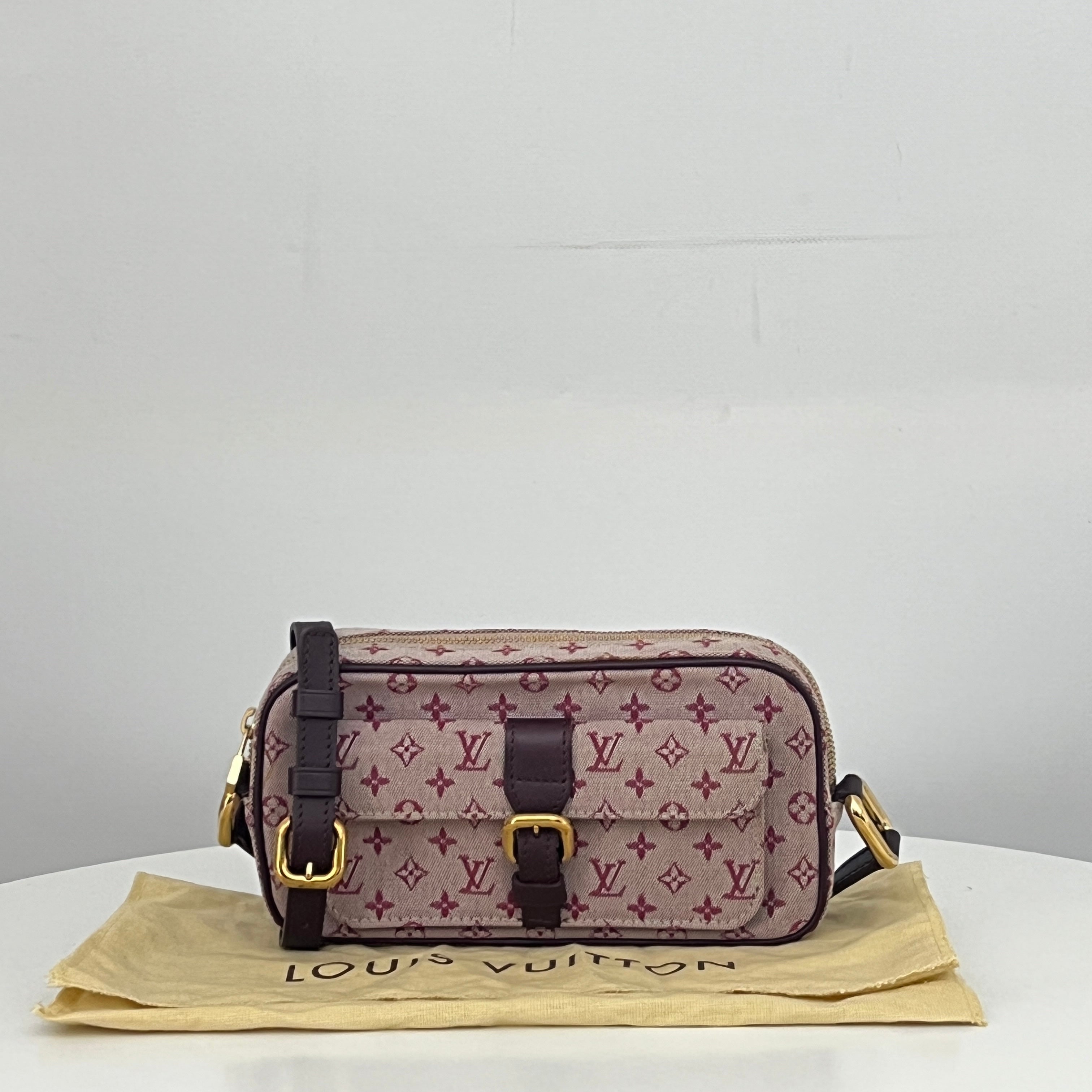 Sac à bandoulière LOUIS VUITTON Mini Lin Juliette toile rose vintage 2003
