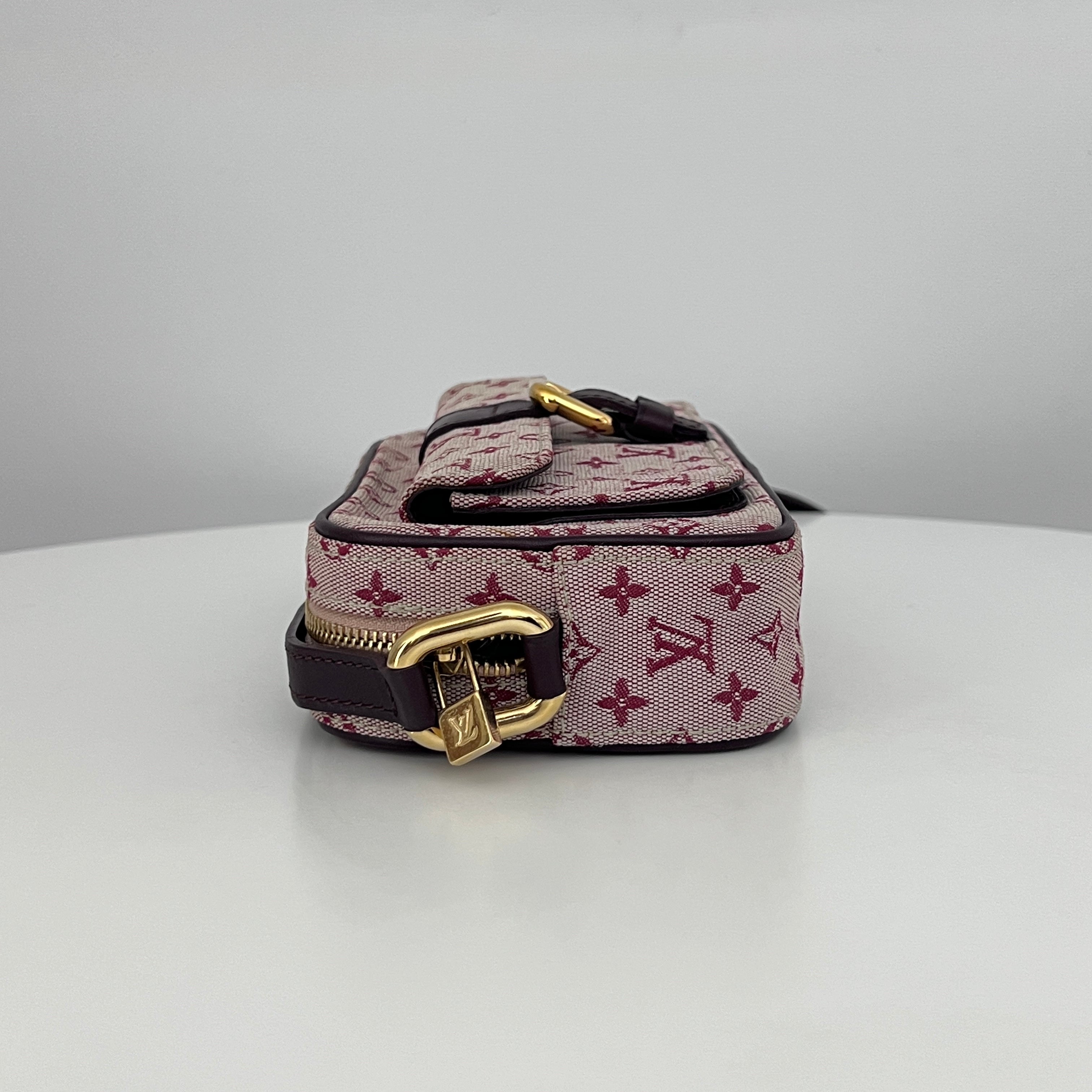 Sac à bandoulière LOUIS VUITTON Mini Lin Juliette toile rose vintage 2003