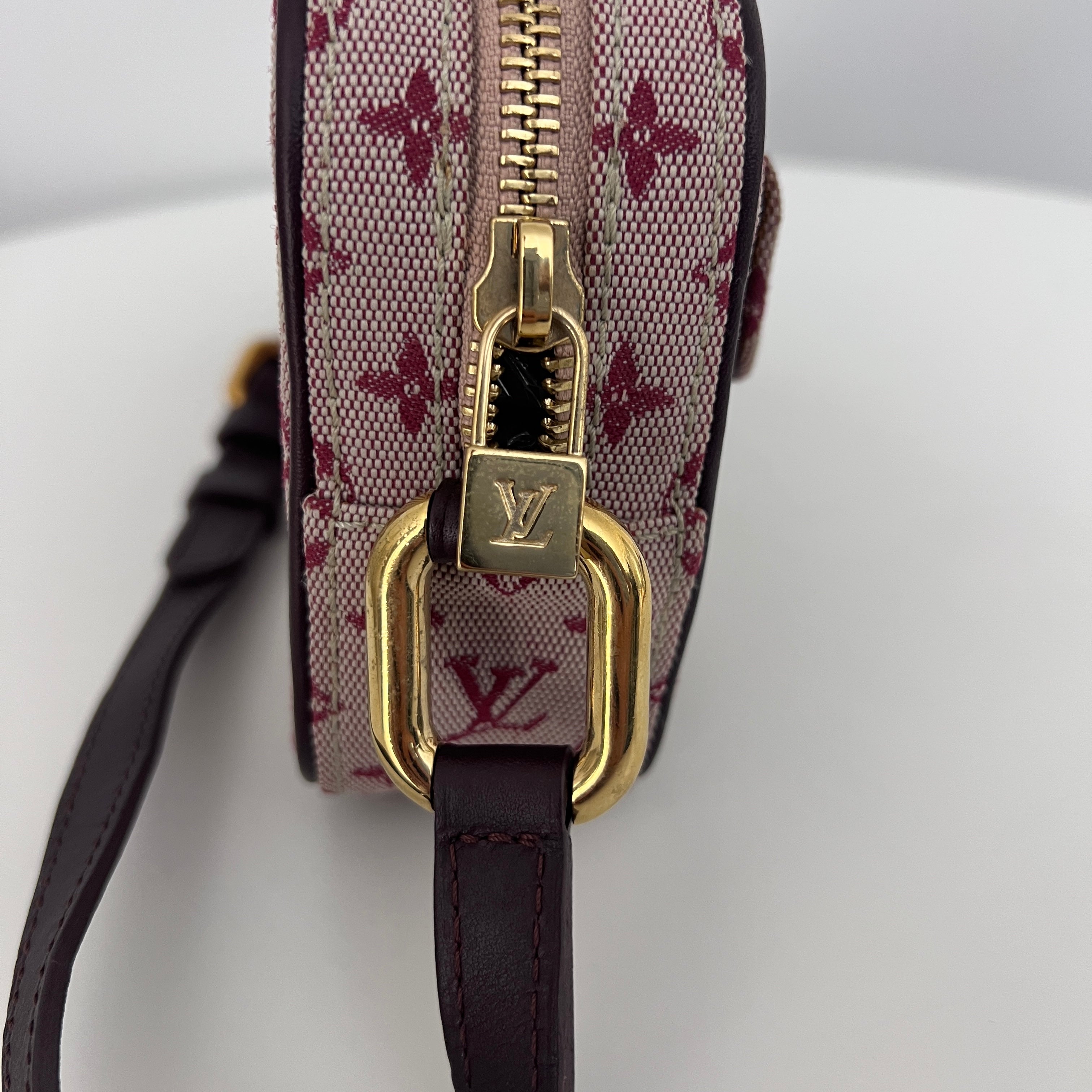 Sac à bandoulière LOUIS VUITTON Mini Lin Juliette toile rose vintage 2003