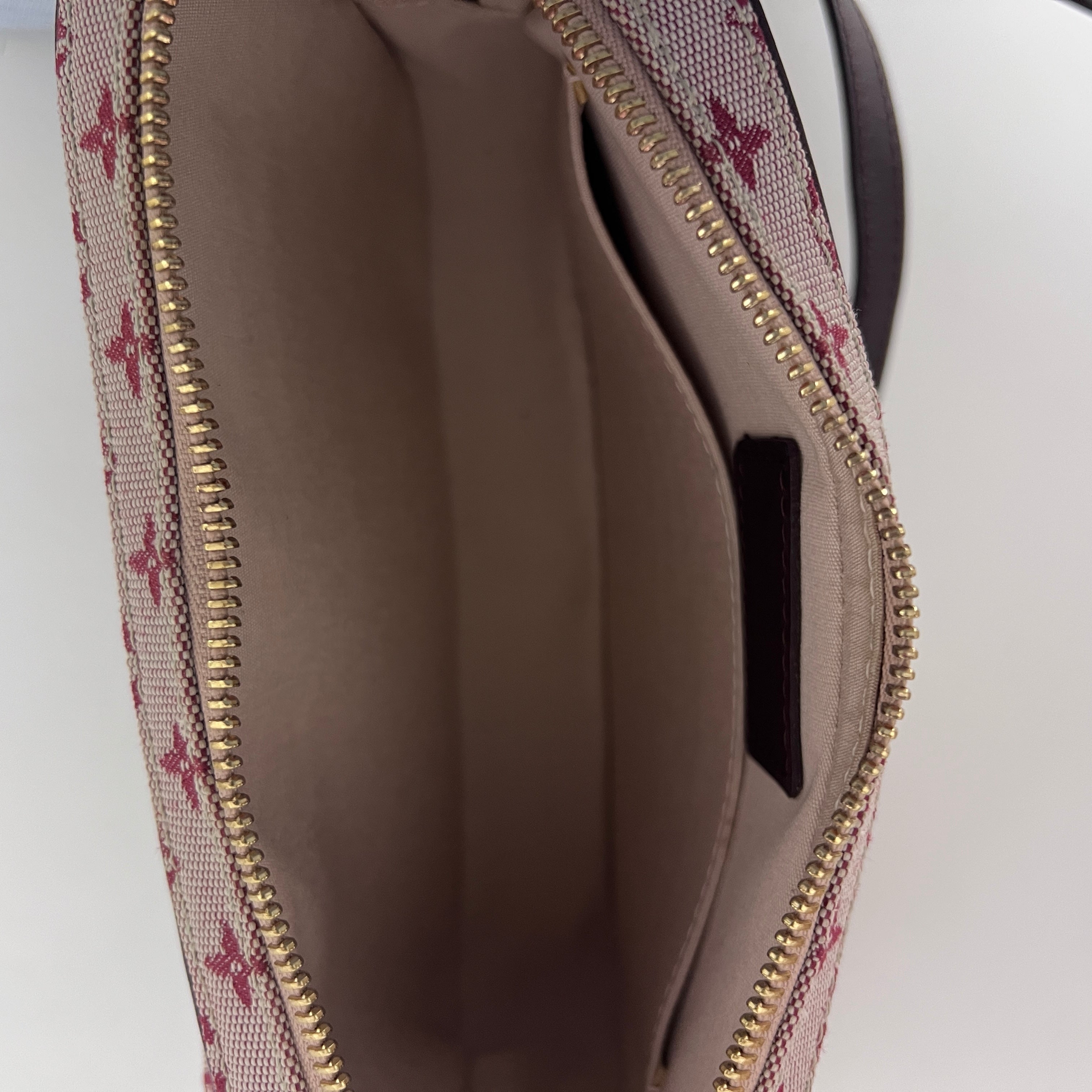Sac à bandoulière LOUIS VUITTON Mini Lin Juliette toile rose vintage 2003