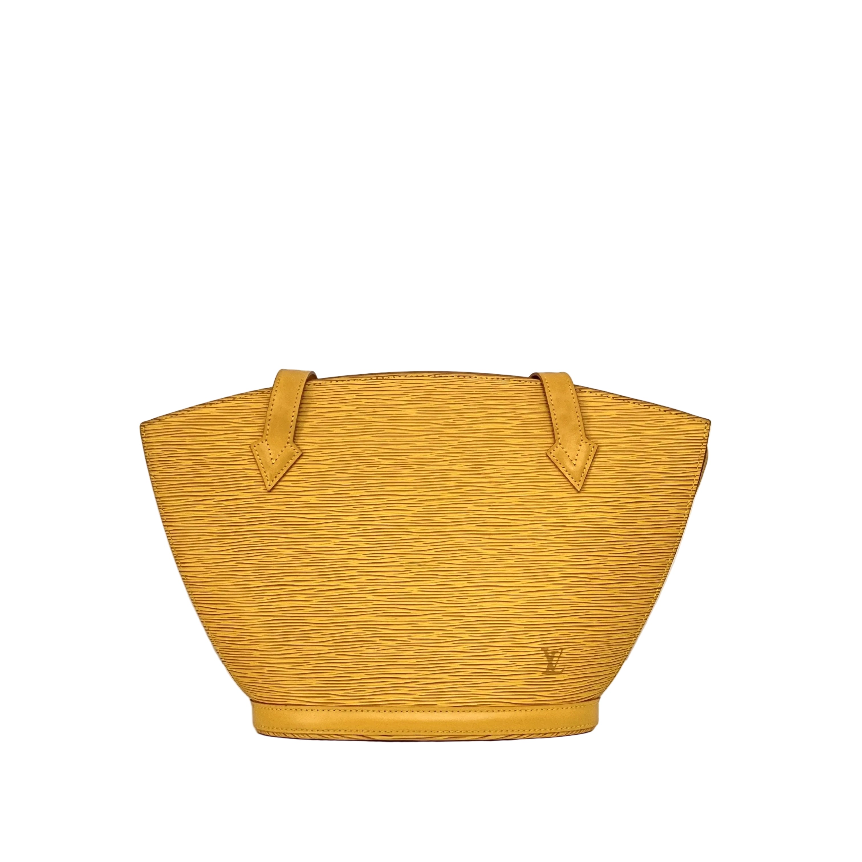 Sac LOUIS VUITTON Saint Jacques PM cuir épi jaune vintage 1996