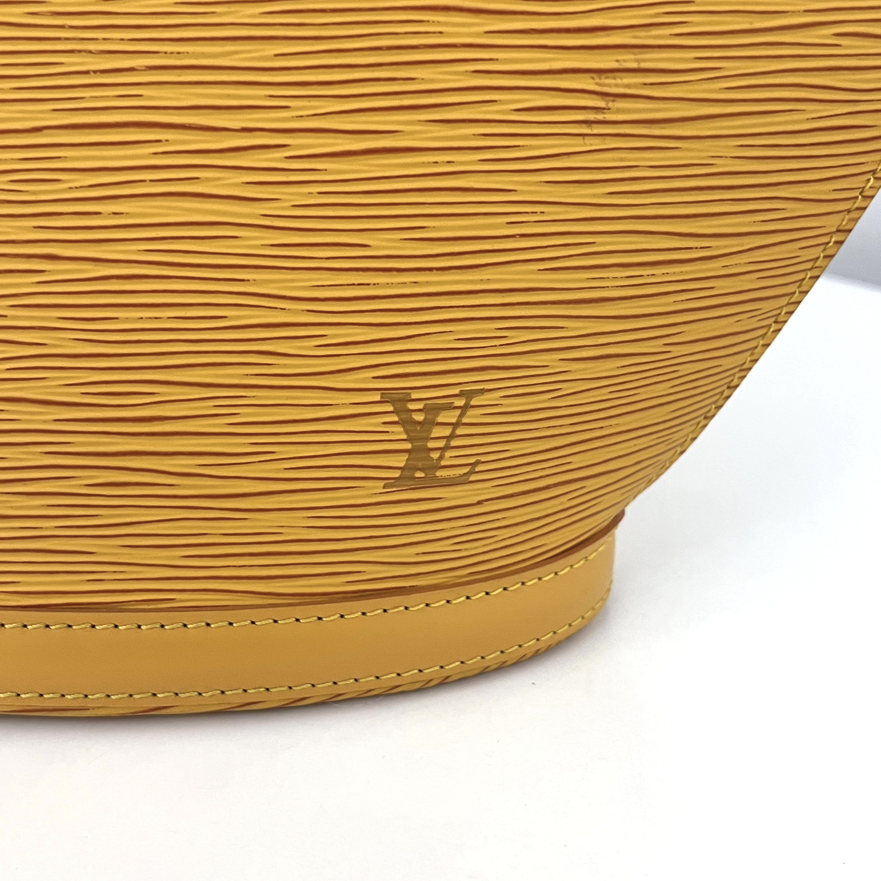 Sac LOUIS VUITTON Saint Jacques PM cuir épi jaune vintage 1996