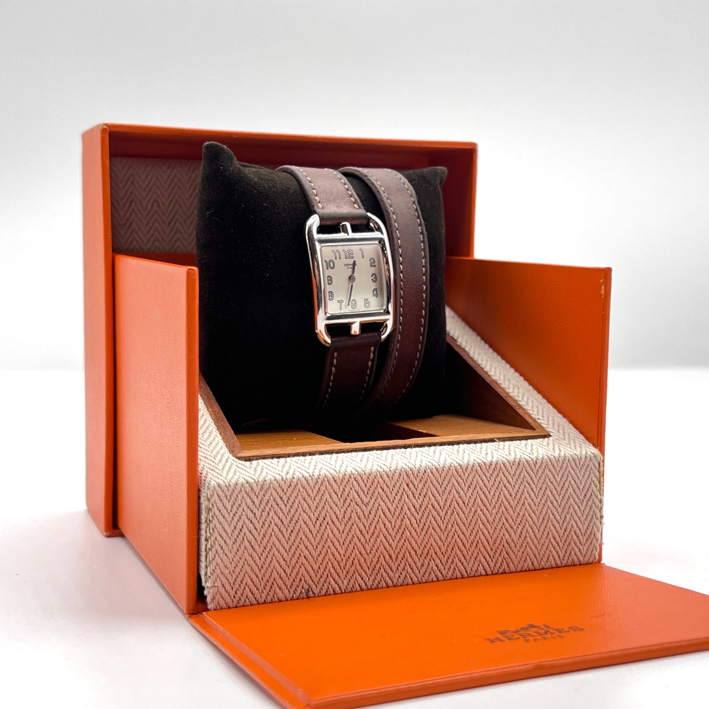 Montre HERMÈS Cape Cod acier argenté vintage 2011