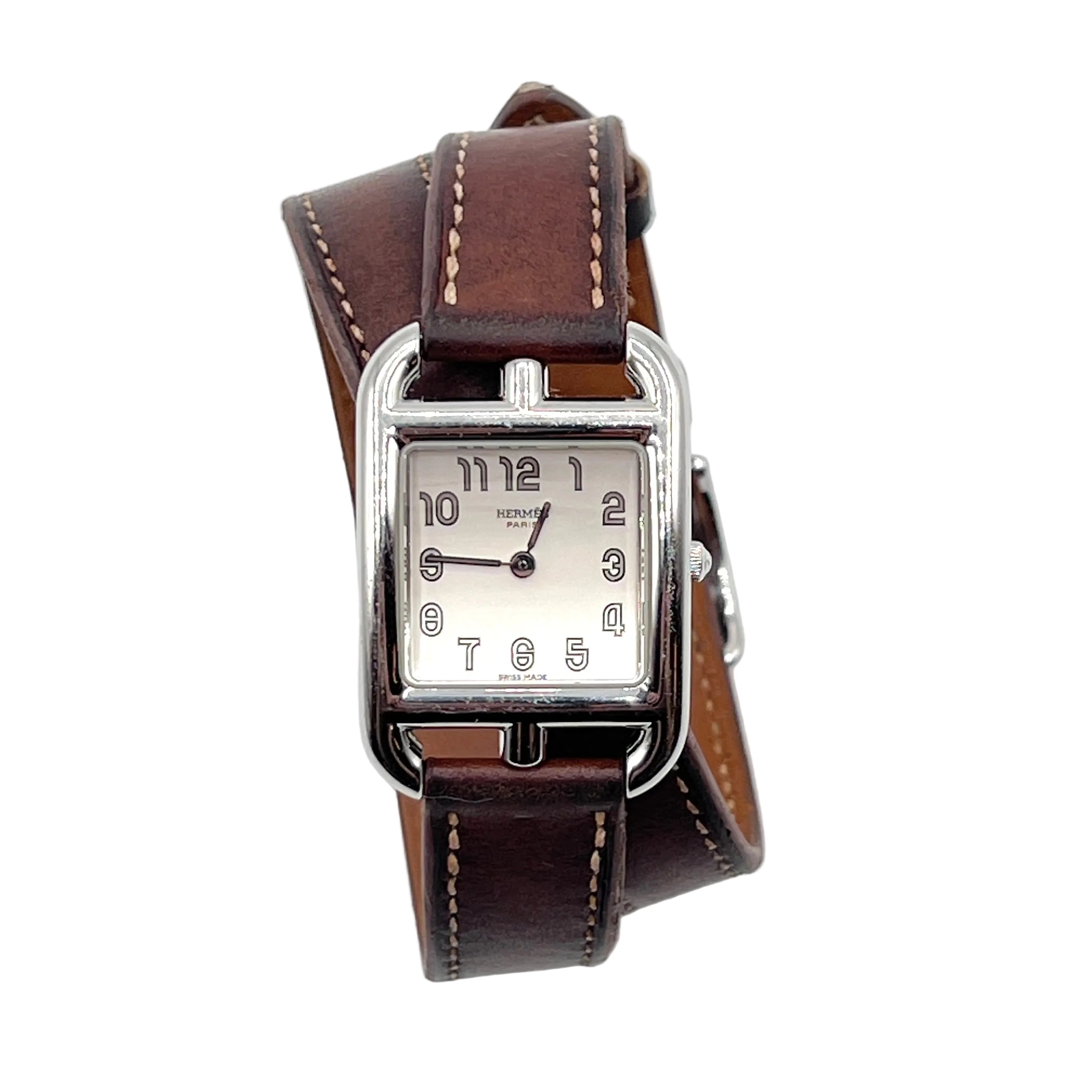 Montre HERMÈS Cape Cod acier argenté vintage 2011