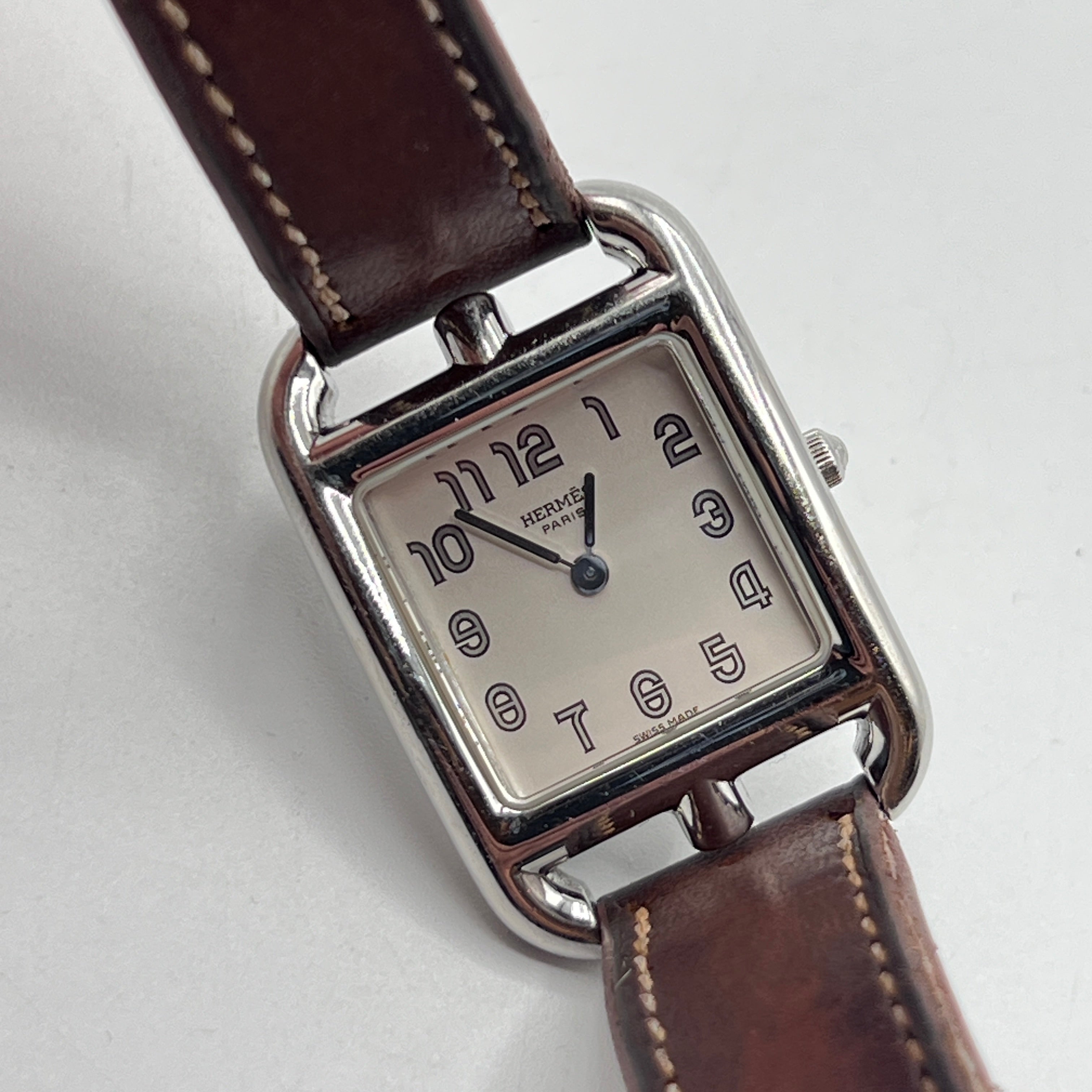 Montre HERMÈS Cape Cod acier argenté vintage 2011