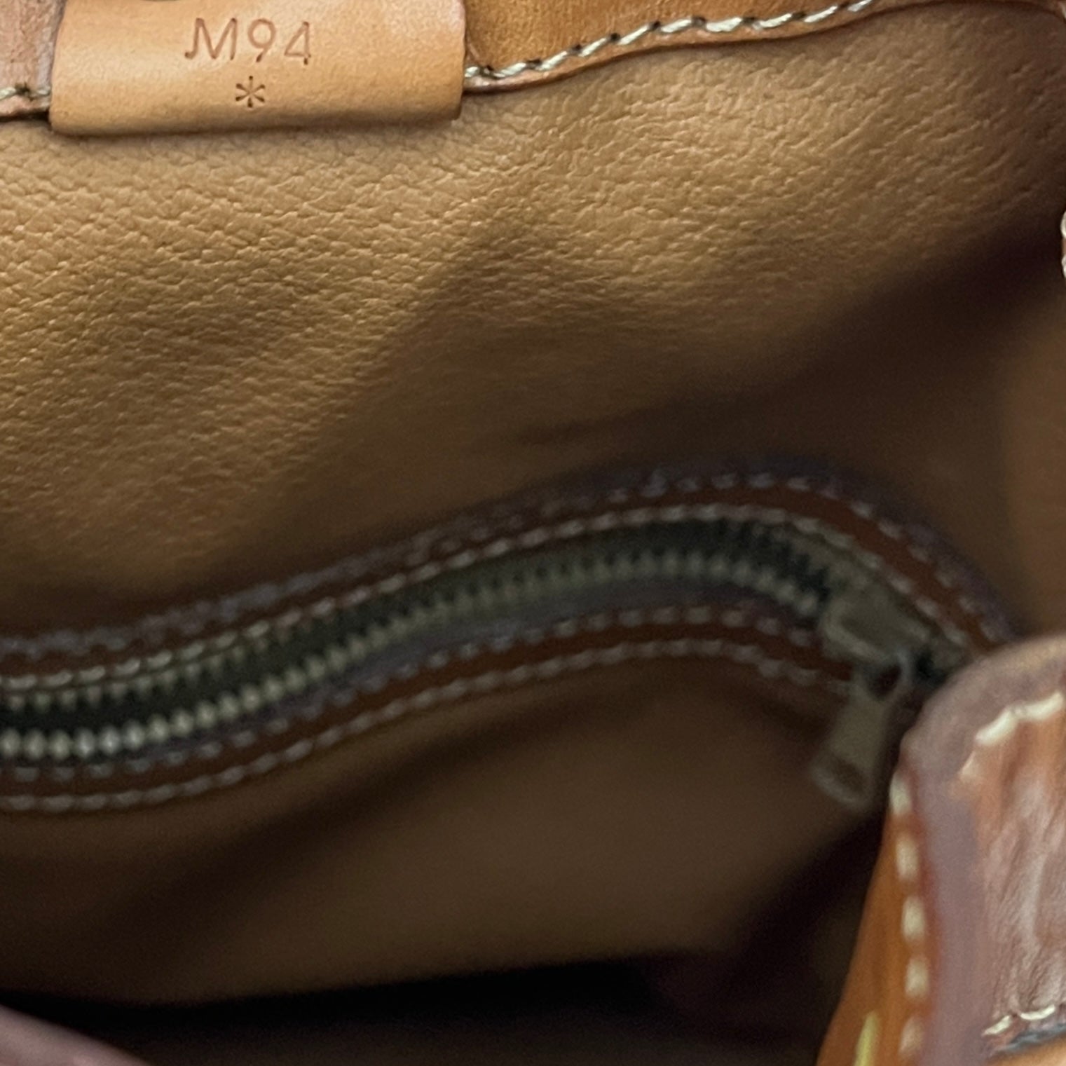 Sac à bandoulière CELINE Seau Petit toile et cuir marron