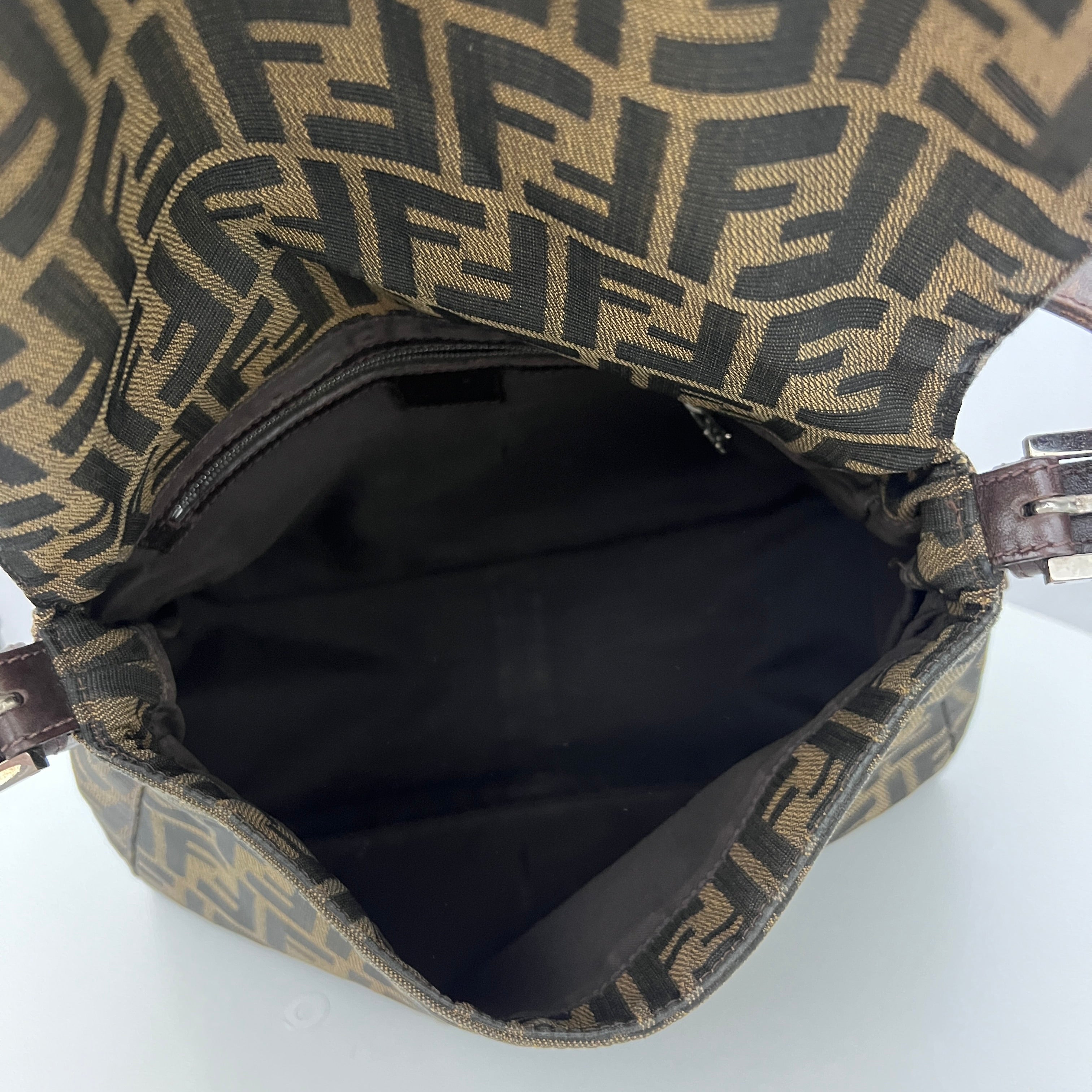 Sac FENDI Mamma toile et cuir marron