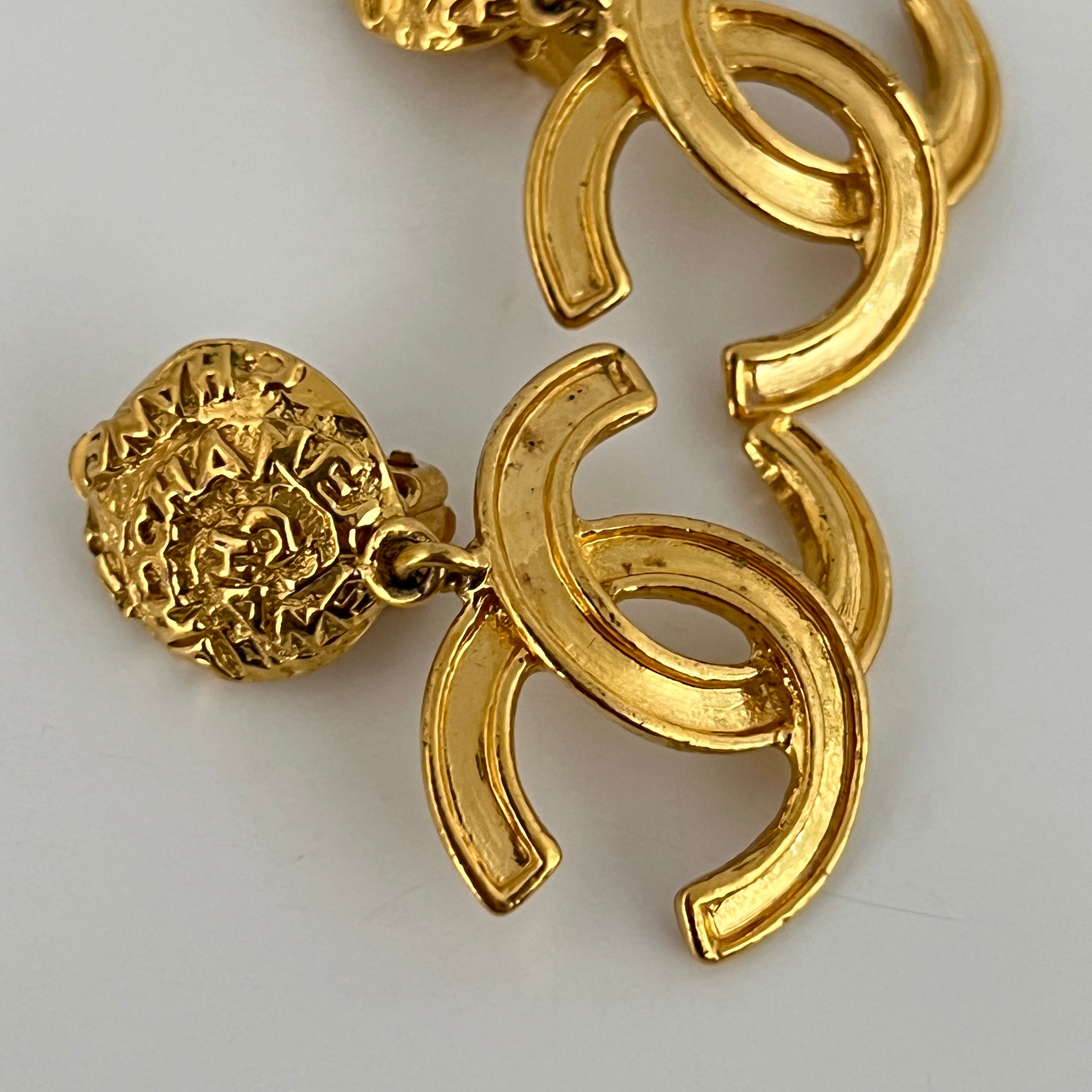 CHANEL CC Clip-On Earrings 1995 Collection