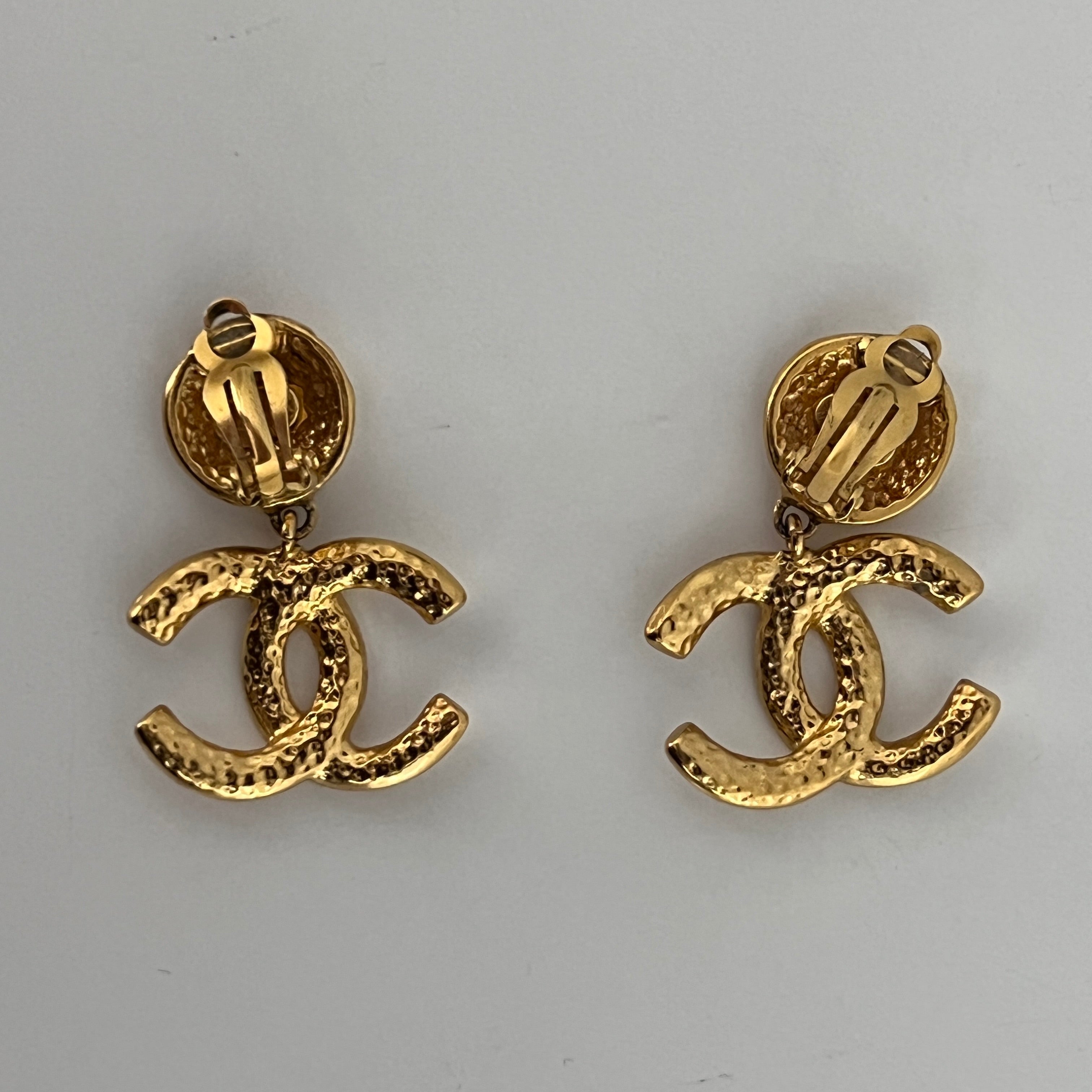 CHANEL CC Clip-On Earrings 1995 Collection