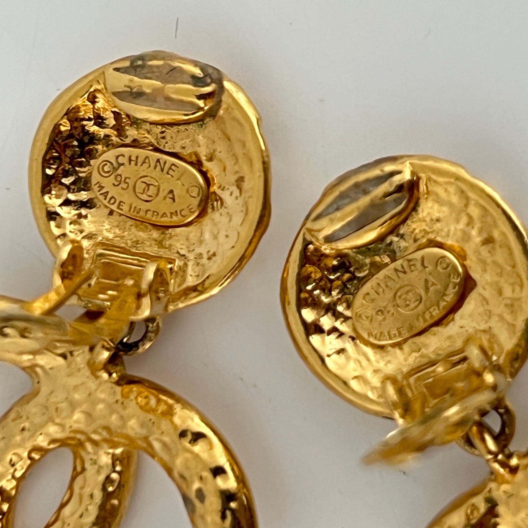 CHANEL CC Clip-On Earrings 1995 Collection