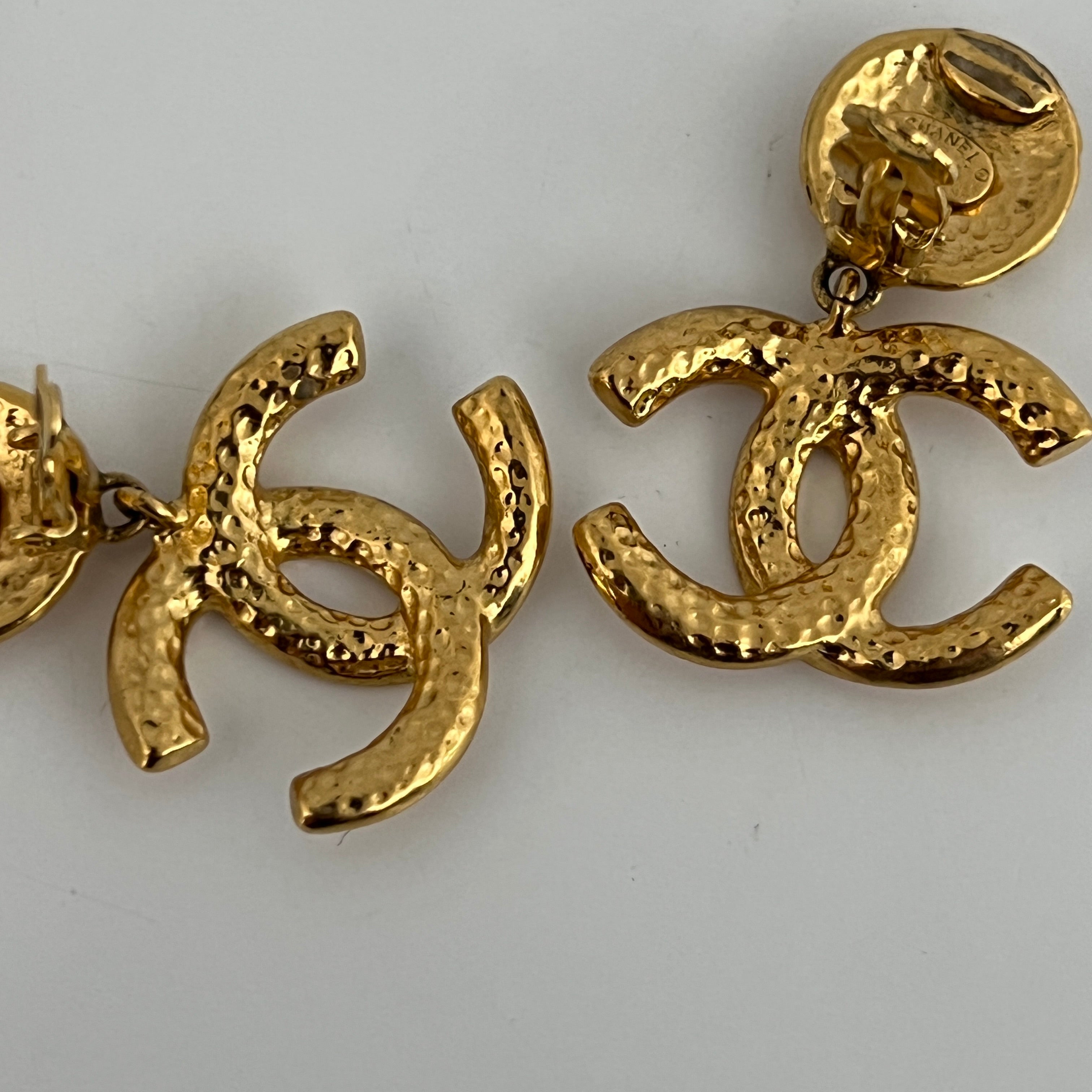 CHANEL CC Clip-On Earrings 1995 Collection