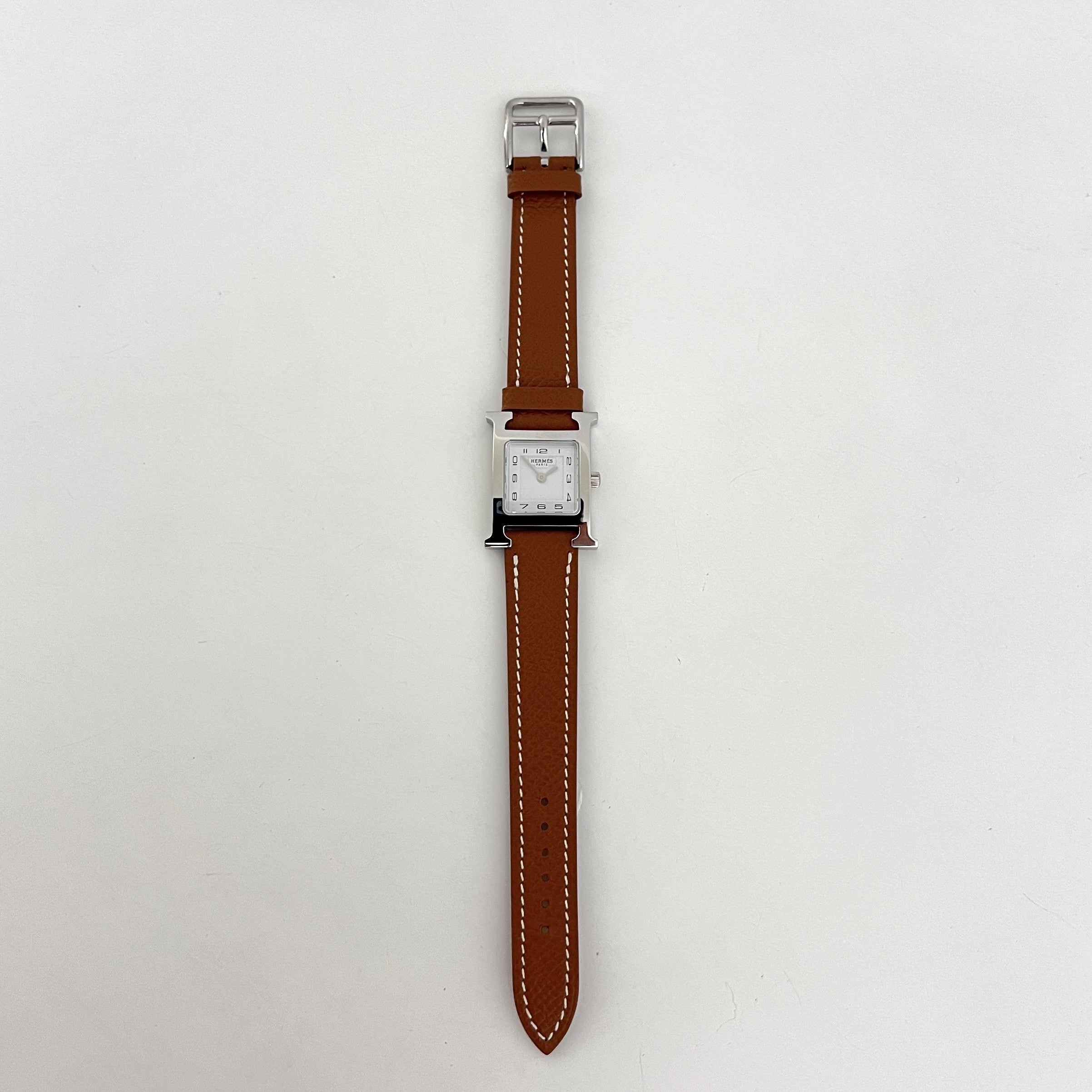 Montre HERMÈS Heure H plaqué or doré