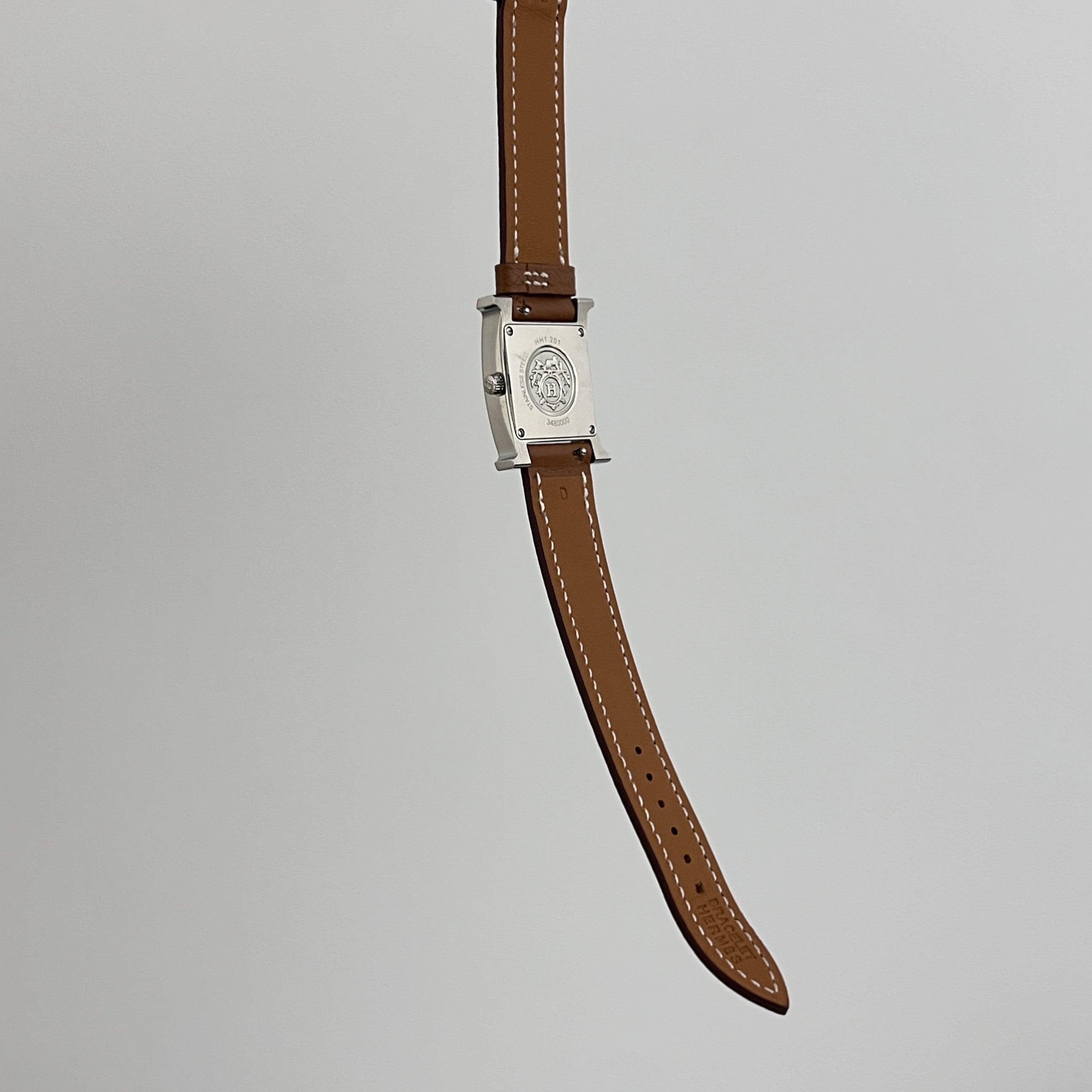 Montre HERMÈS Heure H plaqué or doré