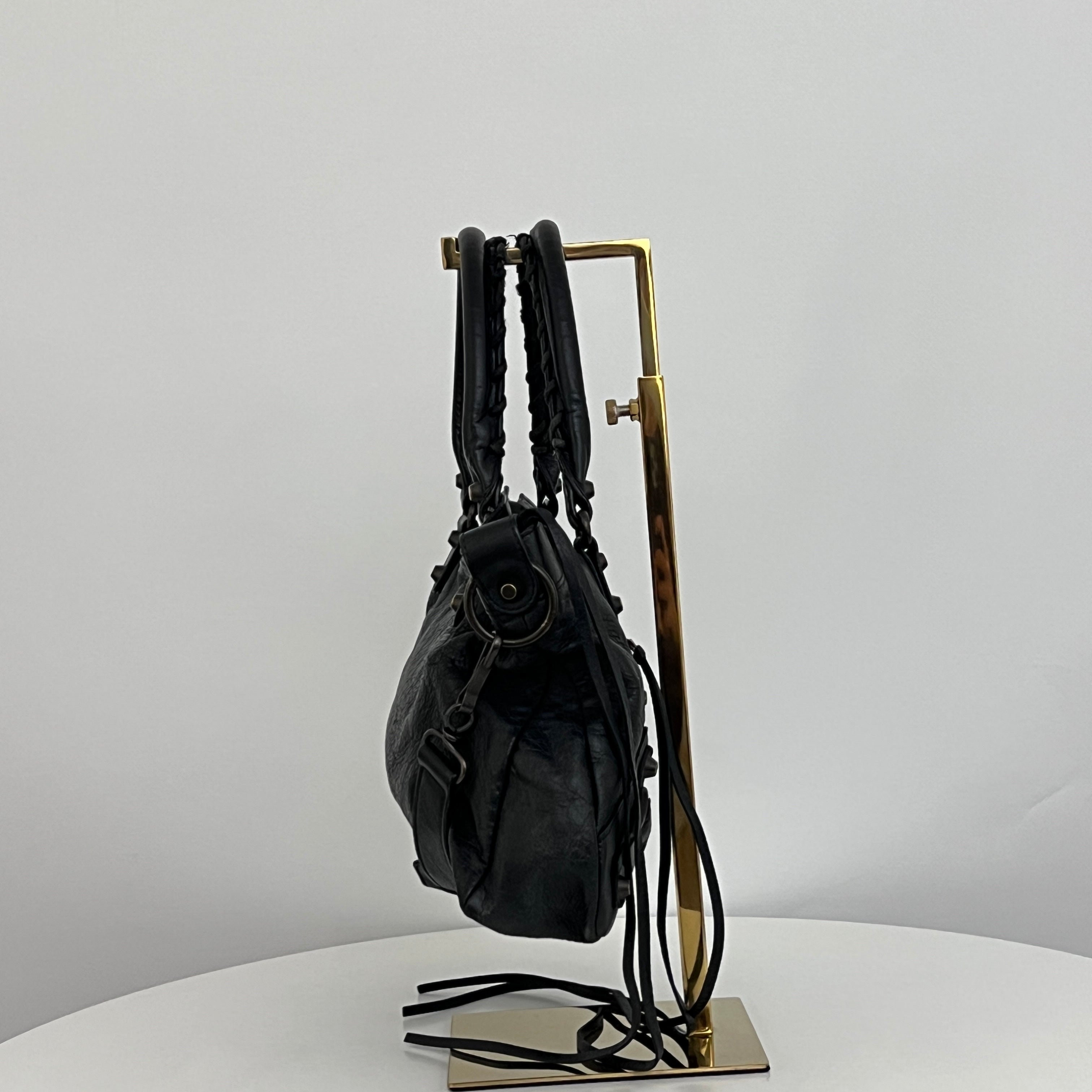 Sac BALENCIAGA The First cuir lisse noir