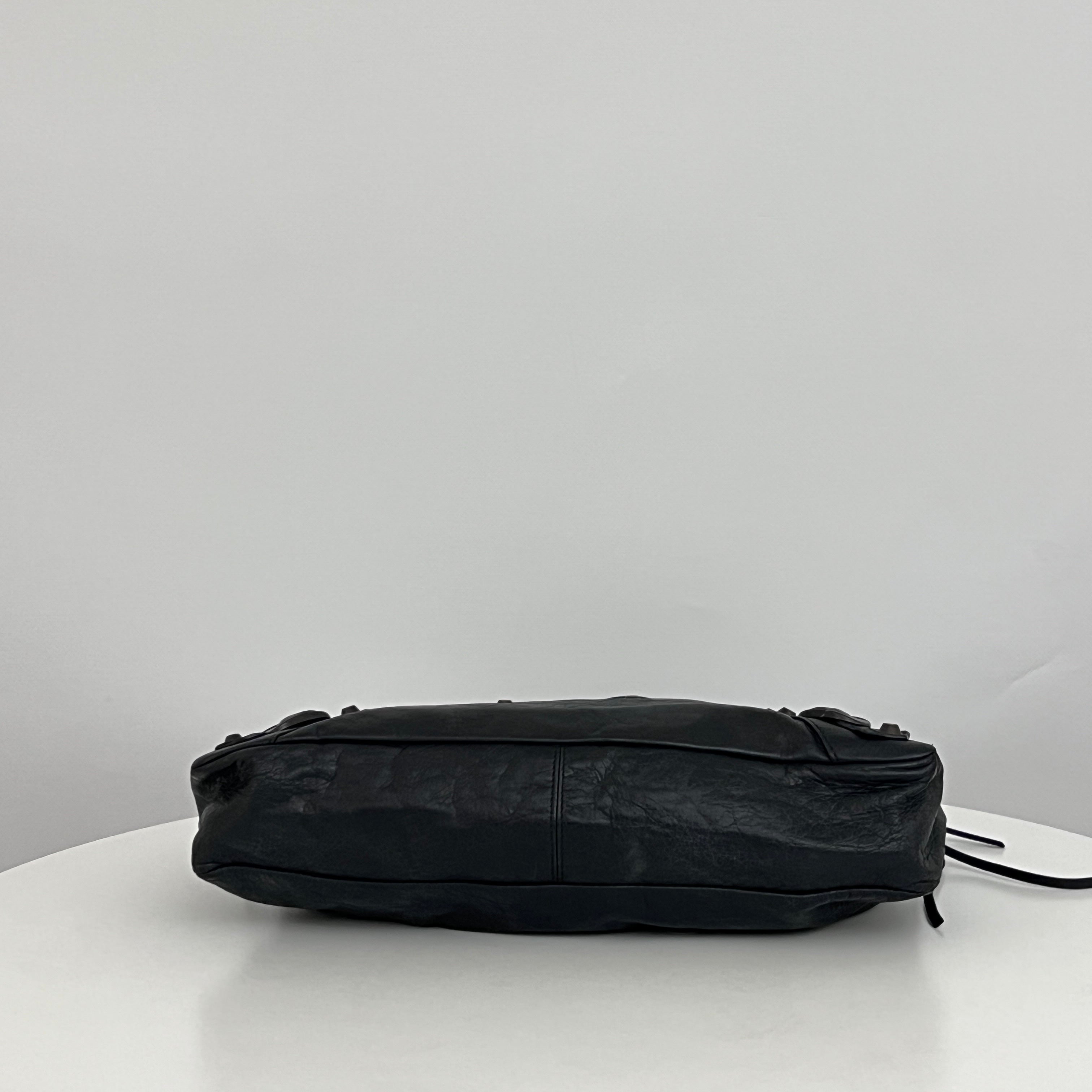 Sac BALENCIAGA The First cuir lisse noir