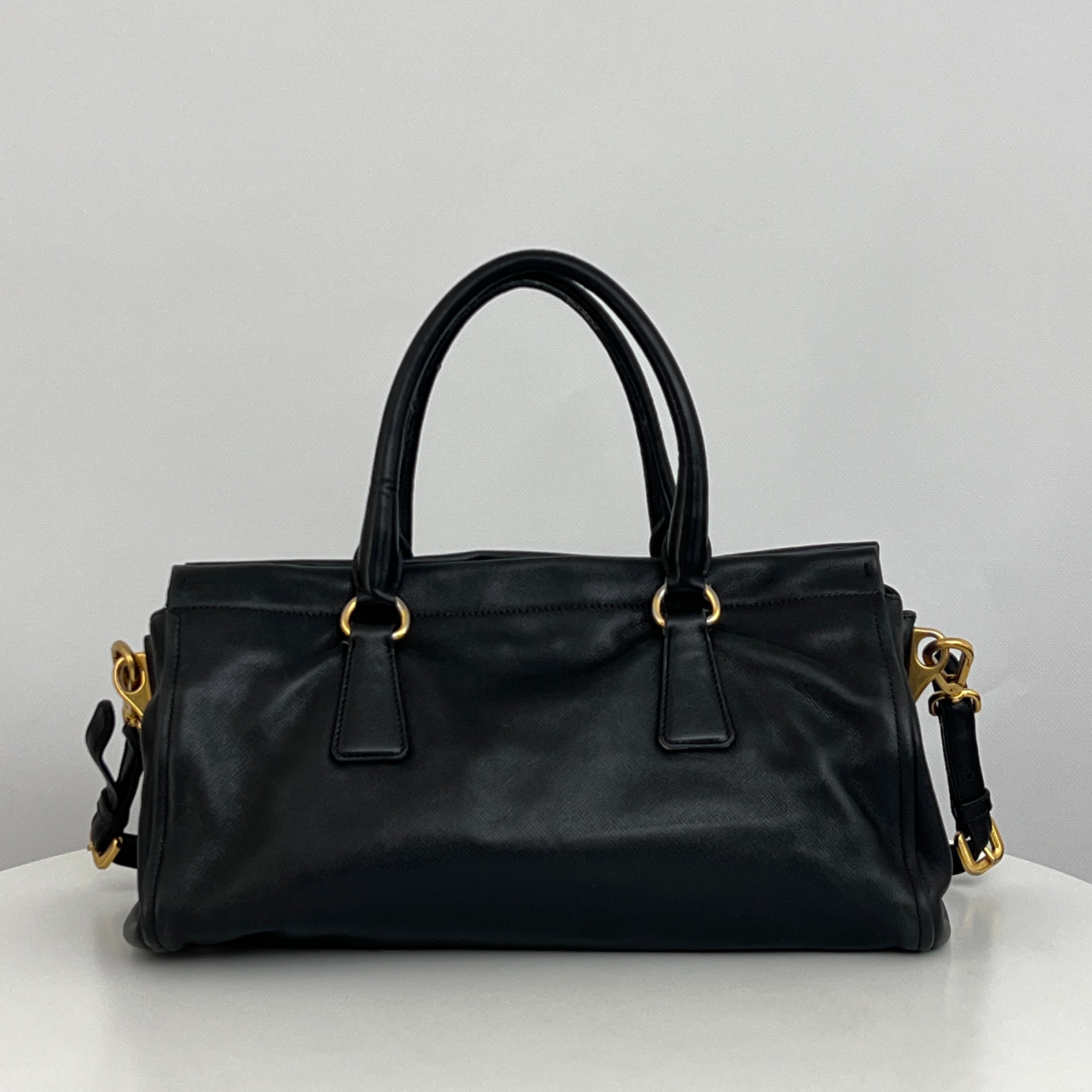 Sac PRADA Saffiano 2-Way cuir Saffiano noir