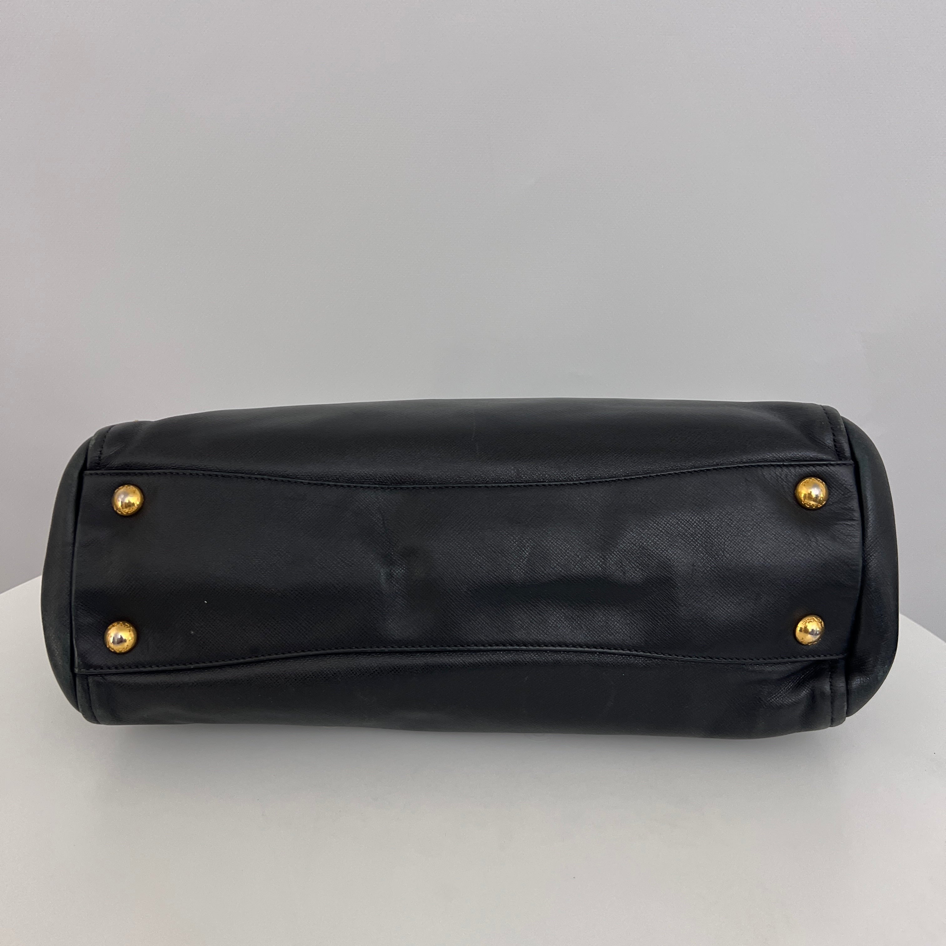 Sac PRADA Saffiano 2-Way cuir Saffiano noir