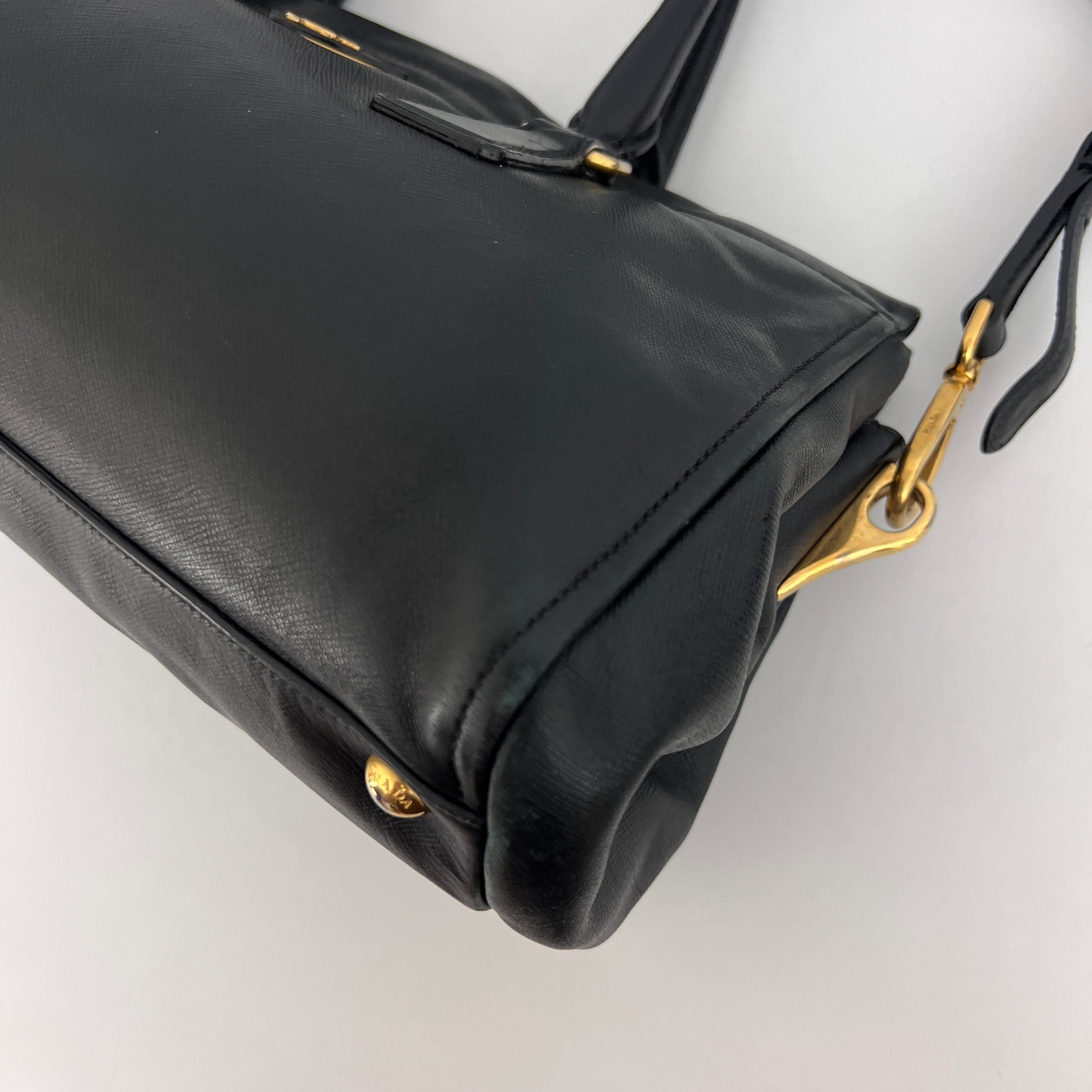 Sac PRADA Saffiano 2-Way cuir Saffiano noir