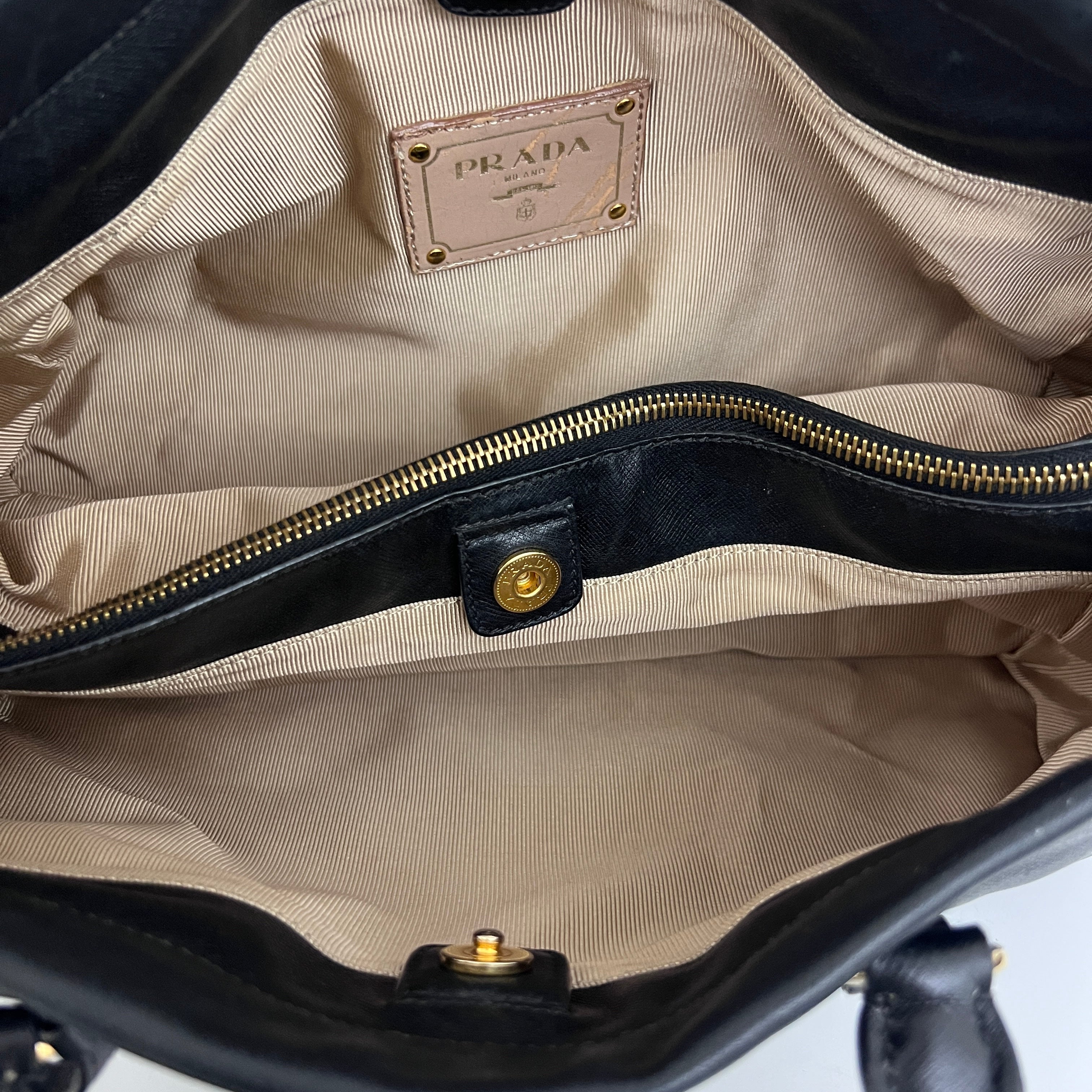 Sac PRADA Saffiano 2-Way cuir Saffiano noir