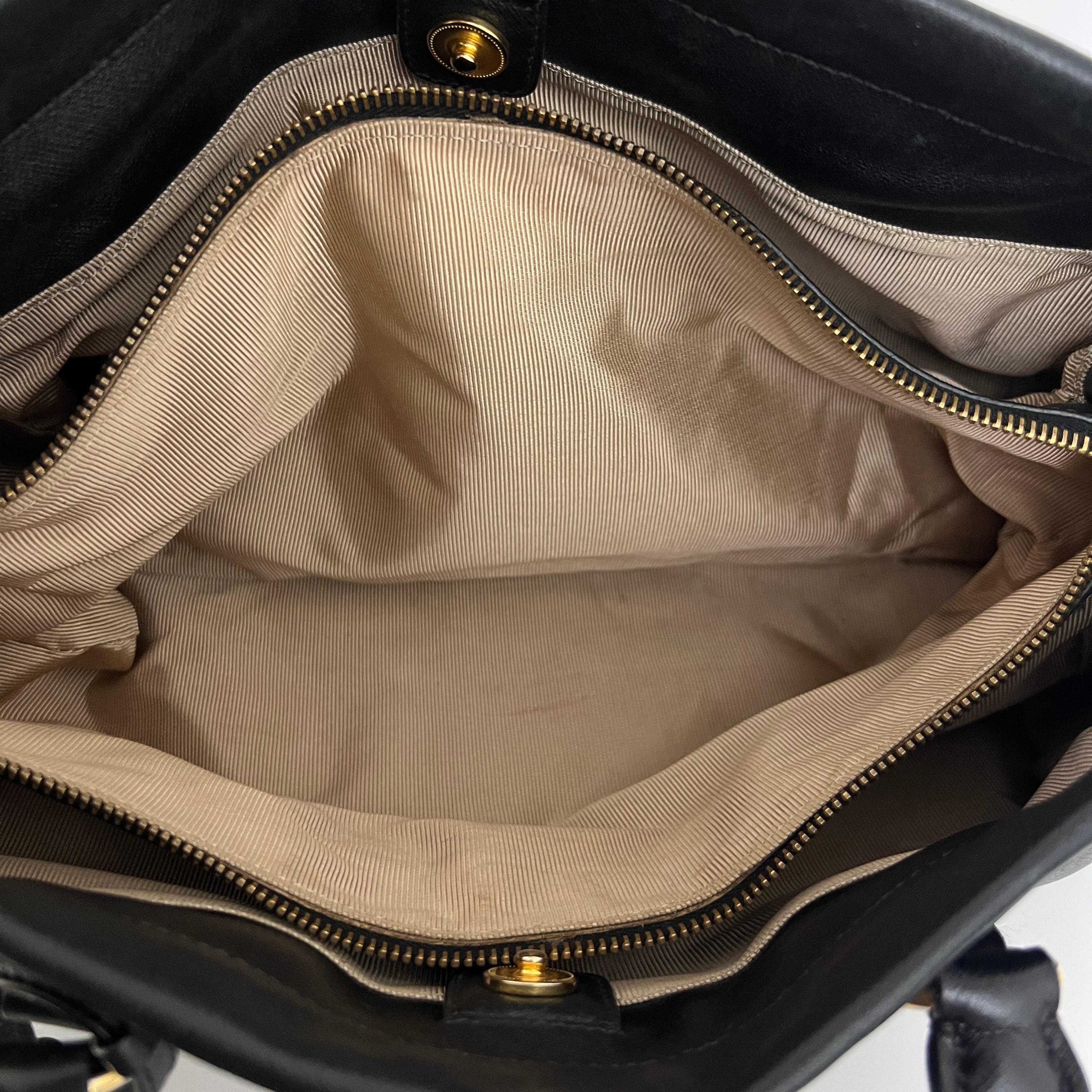 Sac PRADA Saffiano 2-Way cuir Saffiano noir
