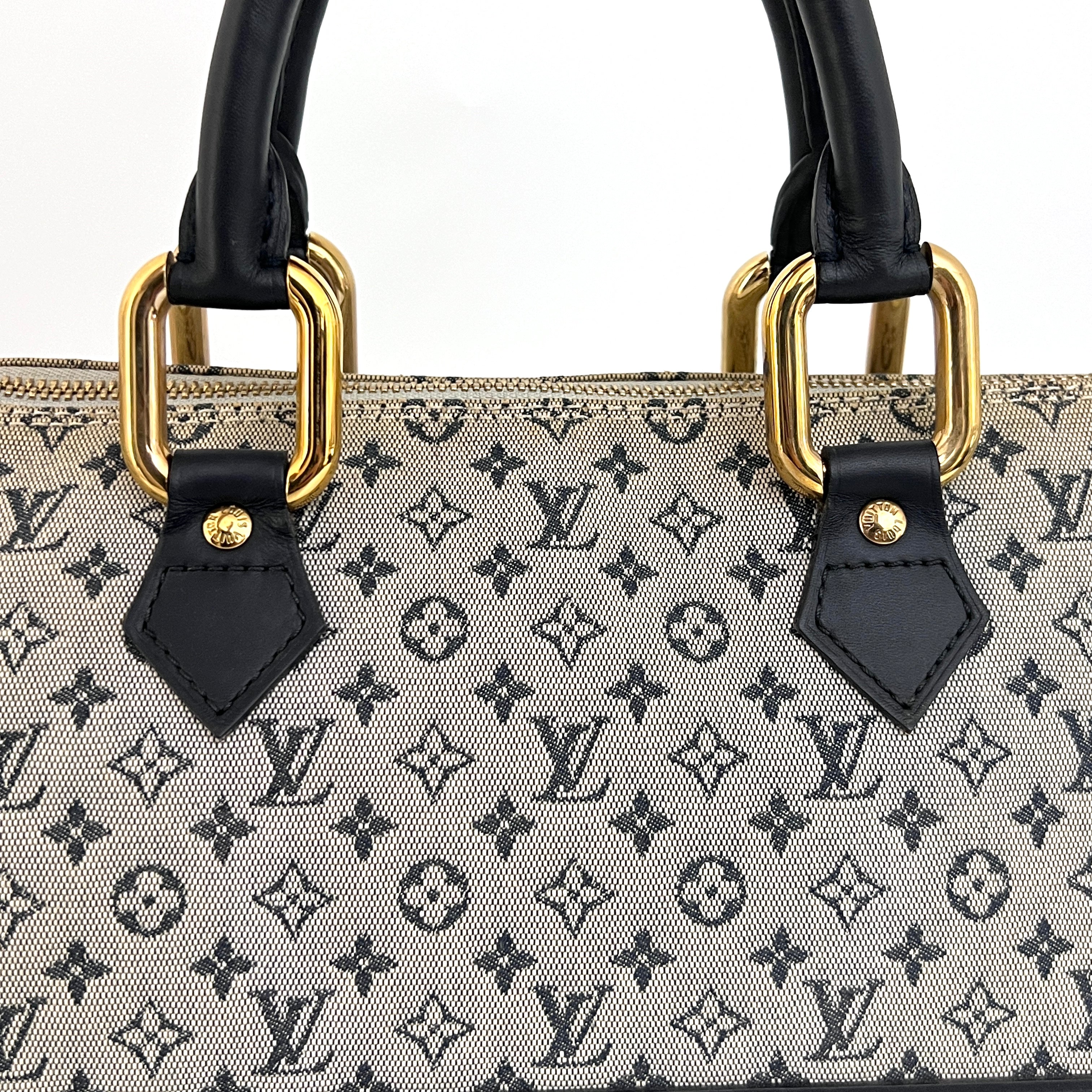 Sac LOUIS VUITTON Alma Long toile et cuir noir vintage 2001