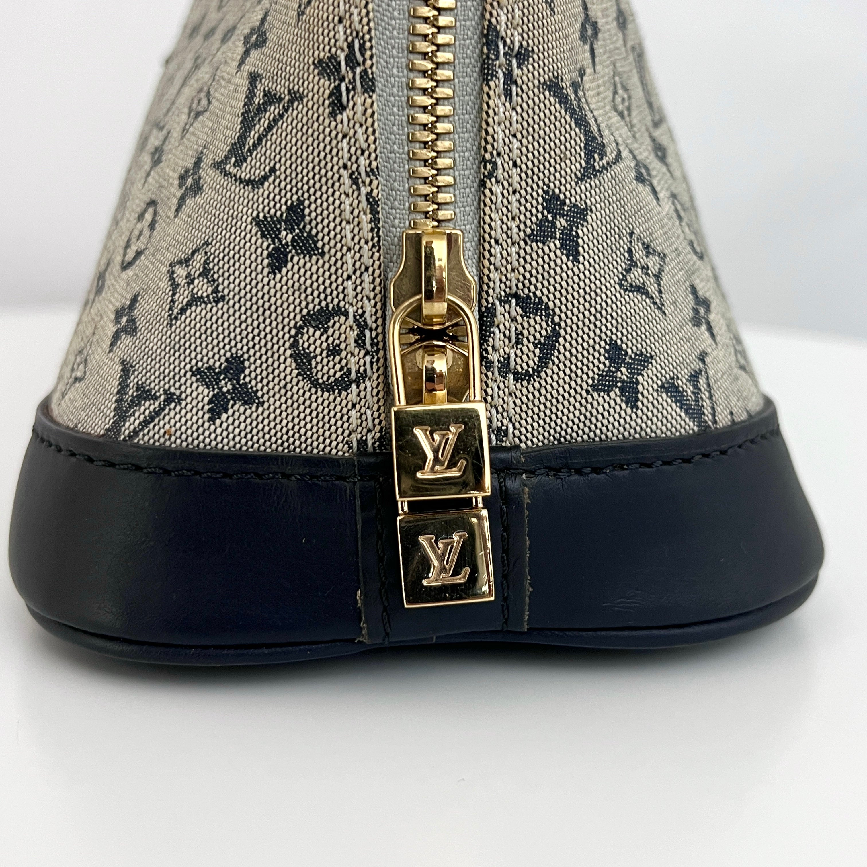 Sac LOUIS VUITTON Alma Long toile et cuir noir vintage 2001