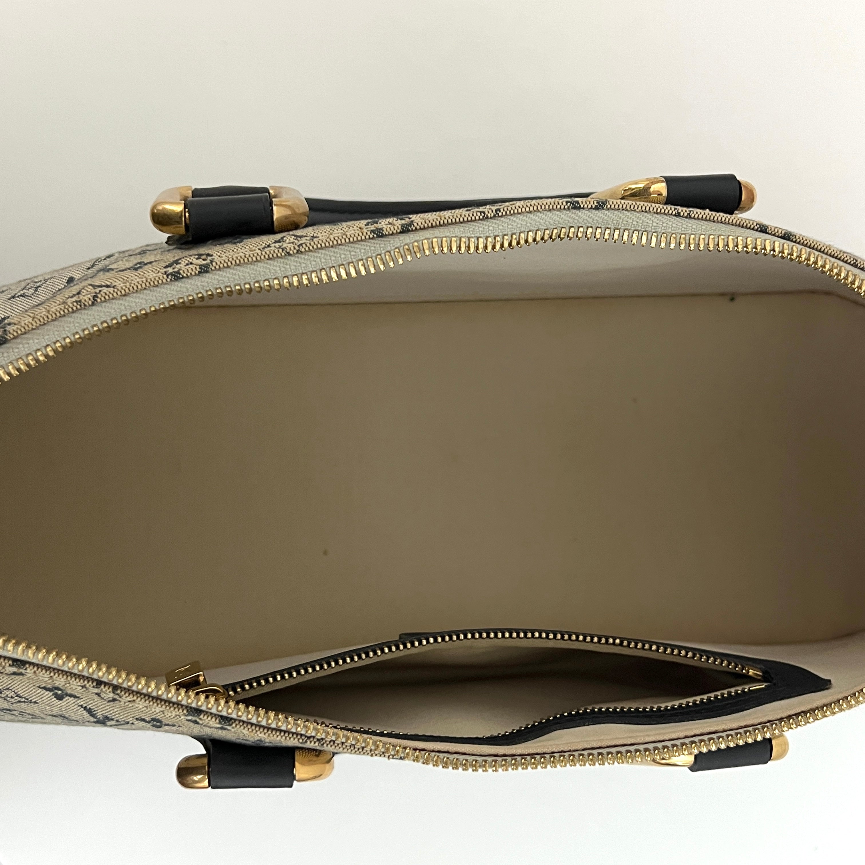 Sac LOUIS VUITTON Alma Long toile et cuir noir vintage 2001