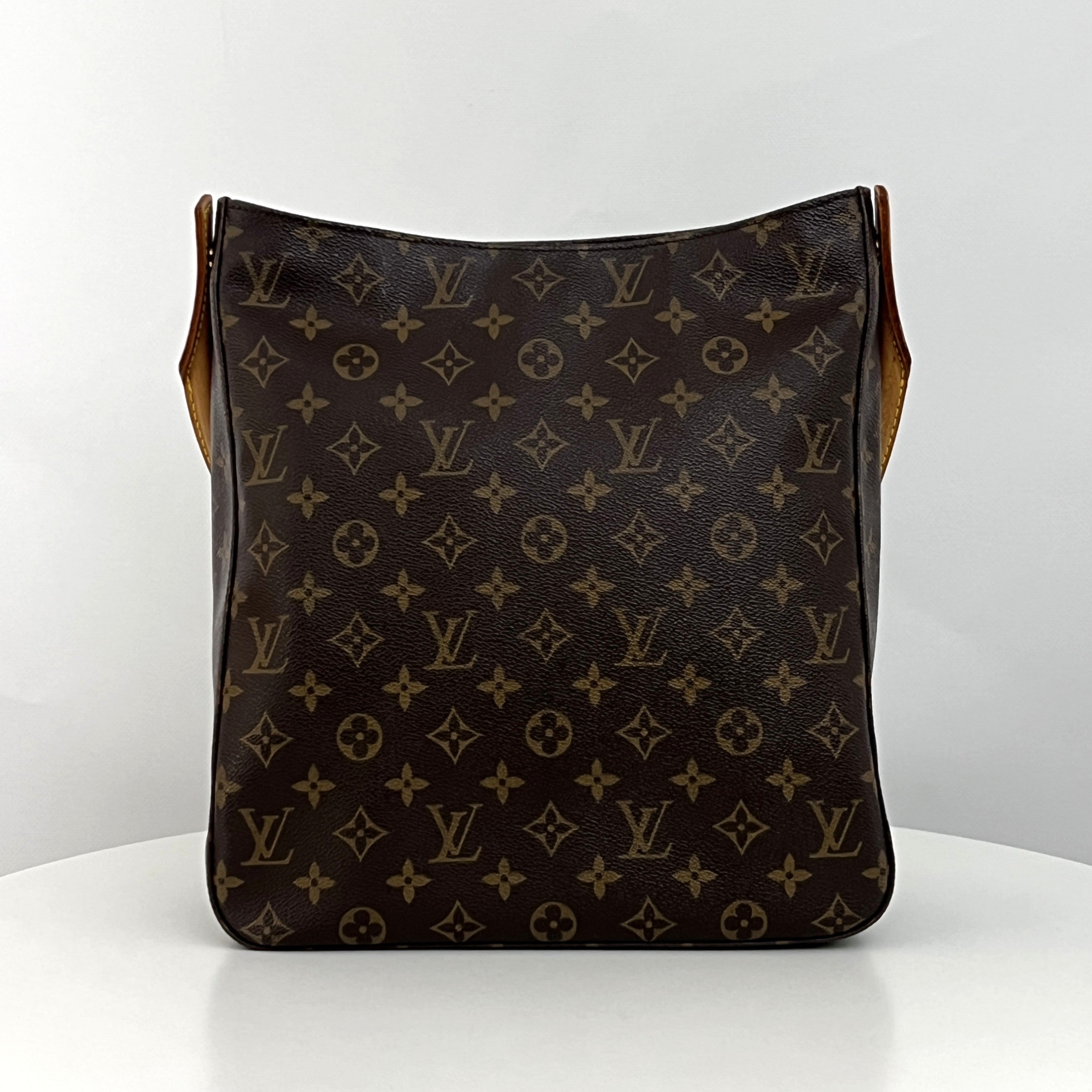 Sac LOUIS VUITTON Looping GM toile et cuir marron vintage 2001