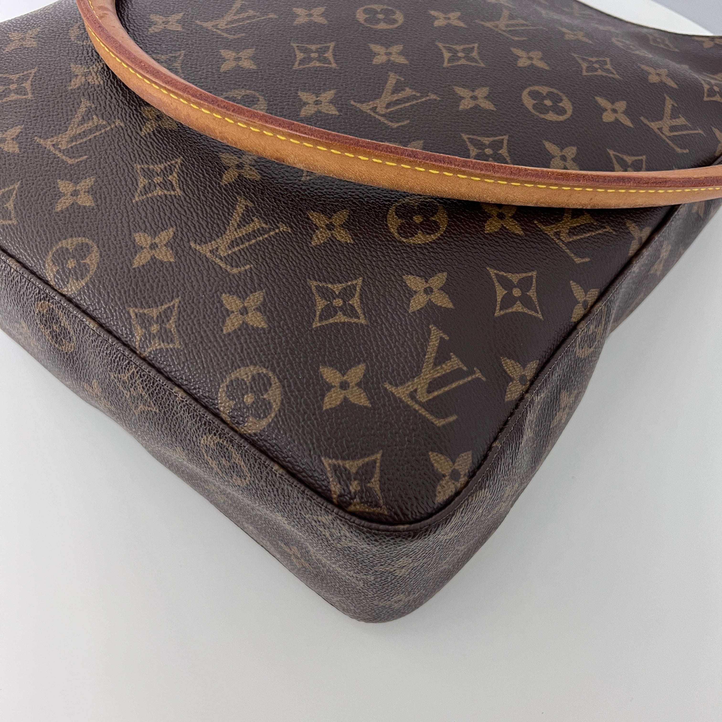 Sac LOUIS VUITTON Looping GM toile et cuir marron vintage 2001