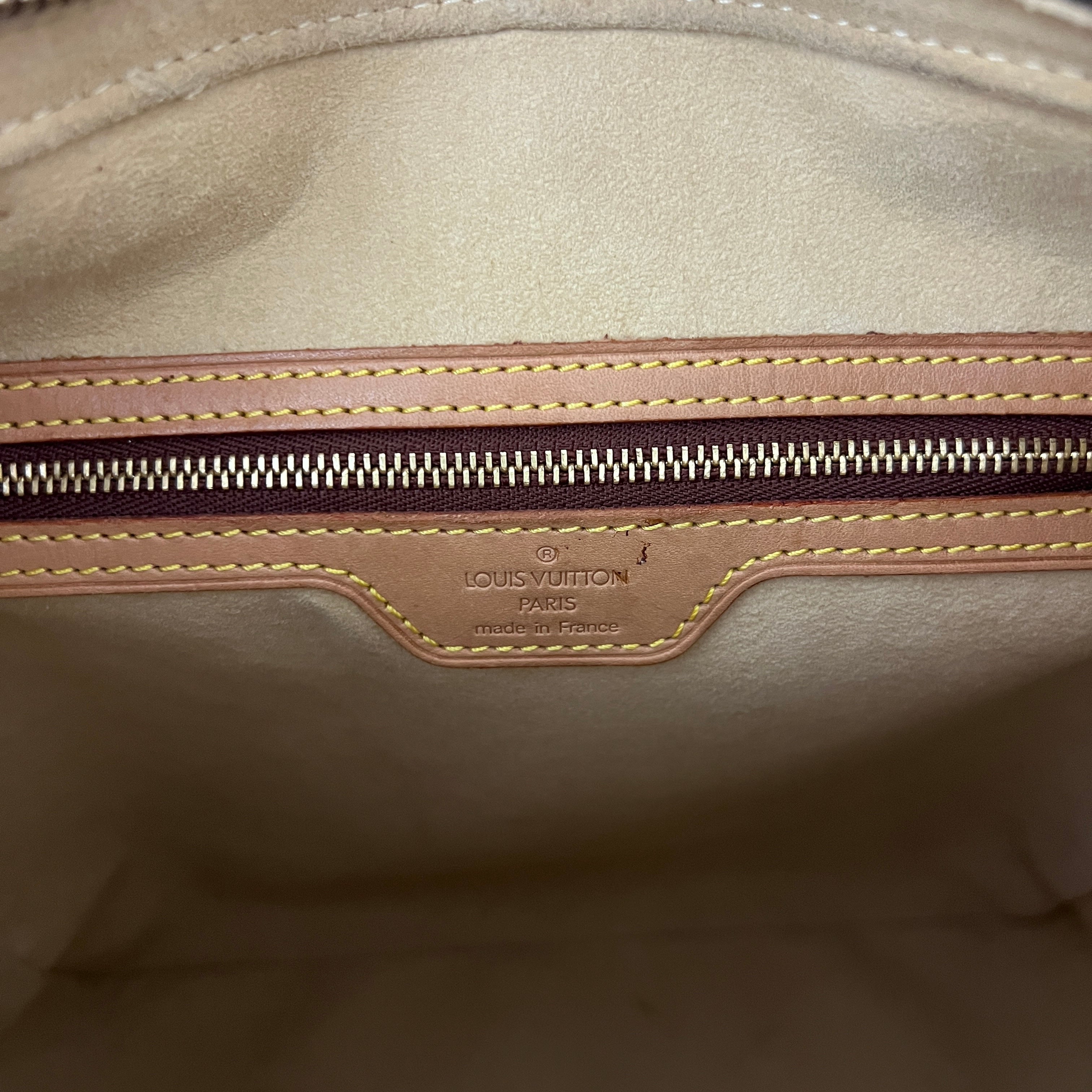Sac LOUIS VUITTON Looping GM toile et cuir marron vintage 2001