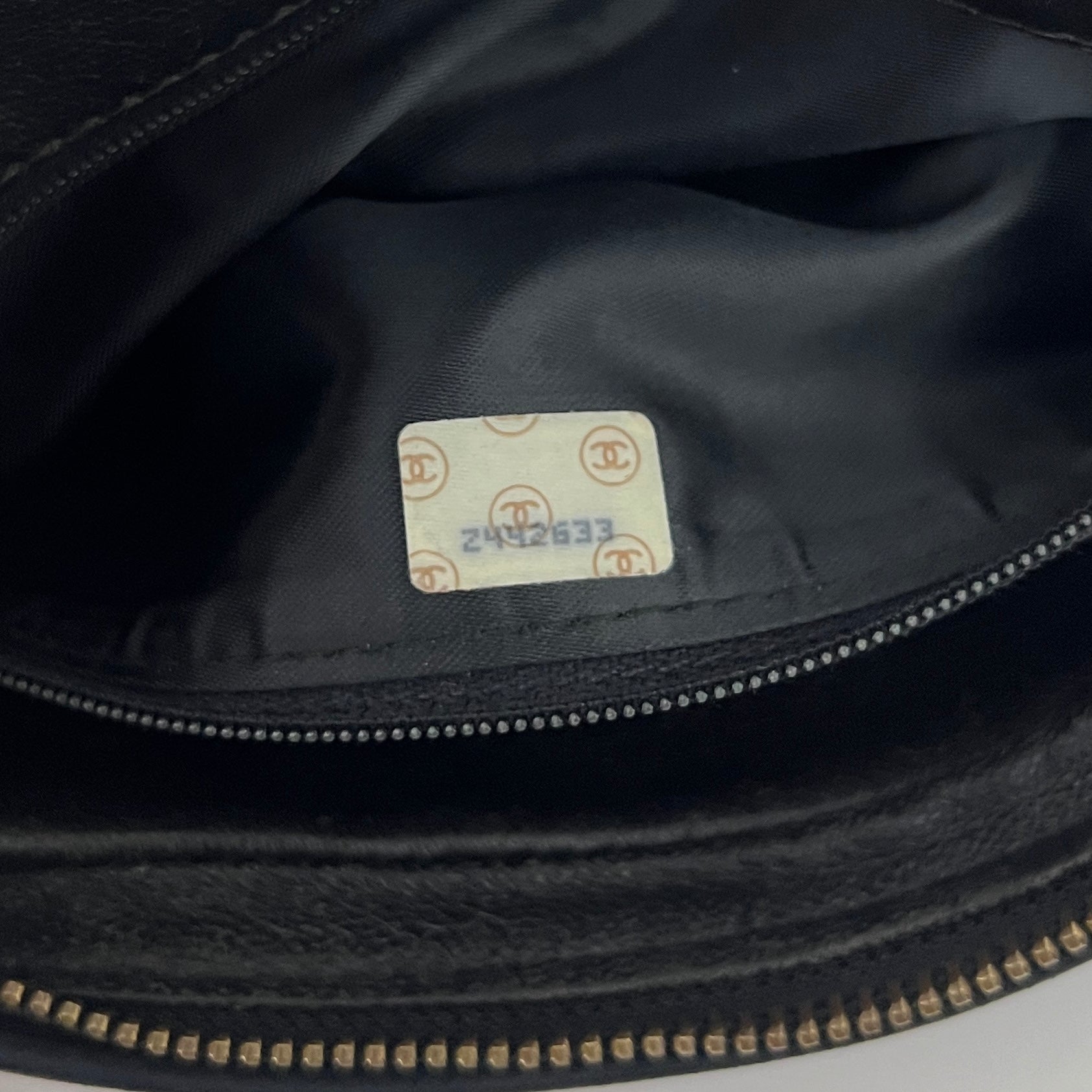 Sac à bandoulière CHANEL Camera Bag cuir d'agneau noir vintage 1991-1994