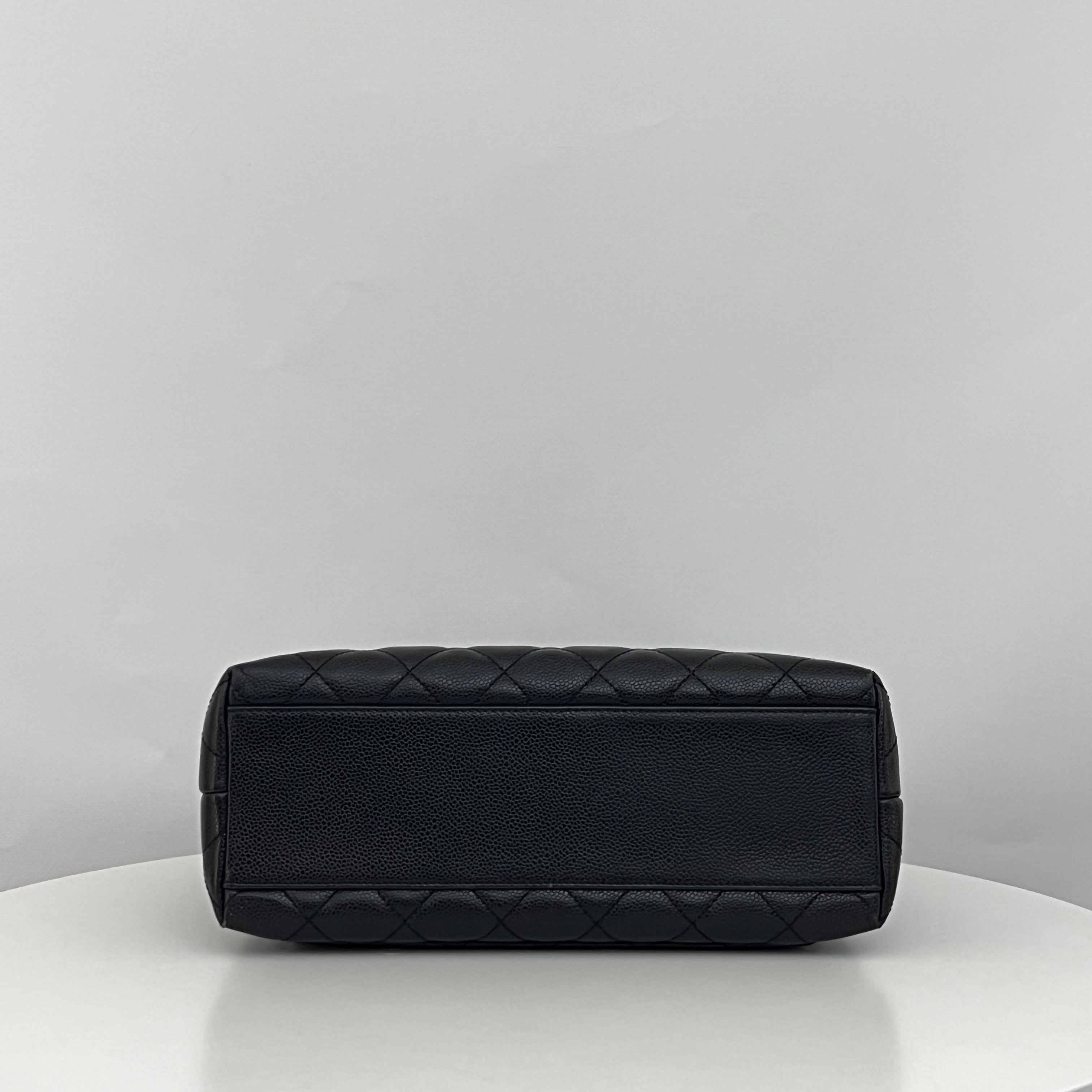 Sac CHANEL Top Handle cuir caviar noir vintage 2003-2004