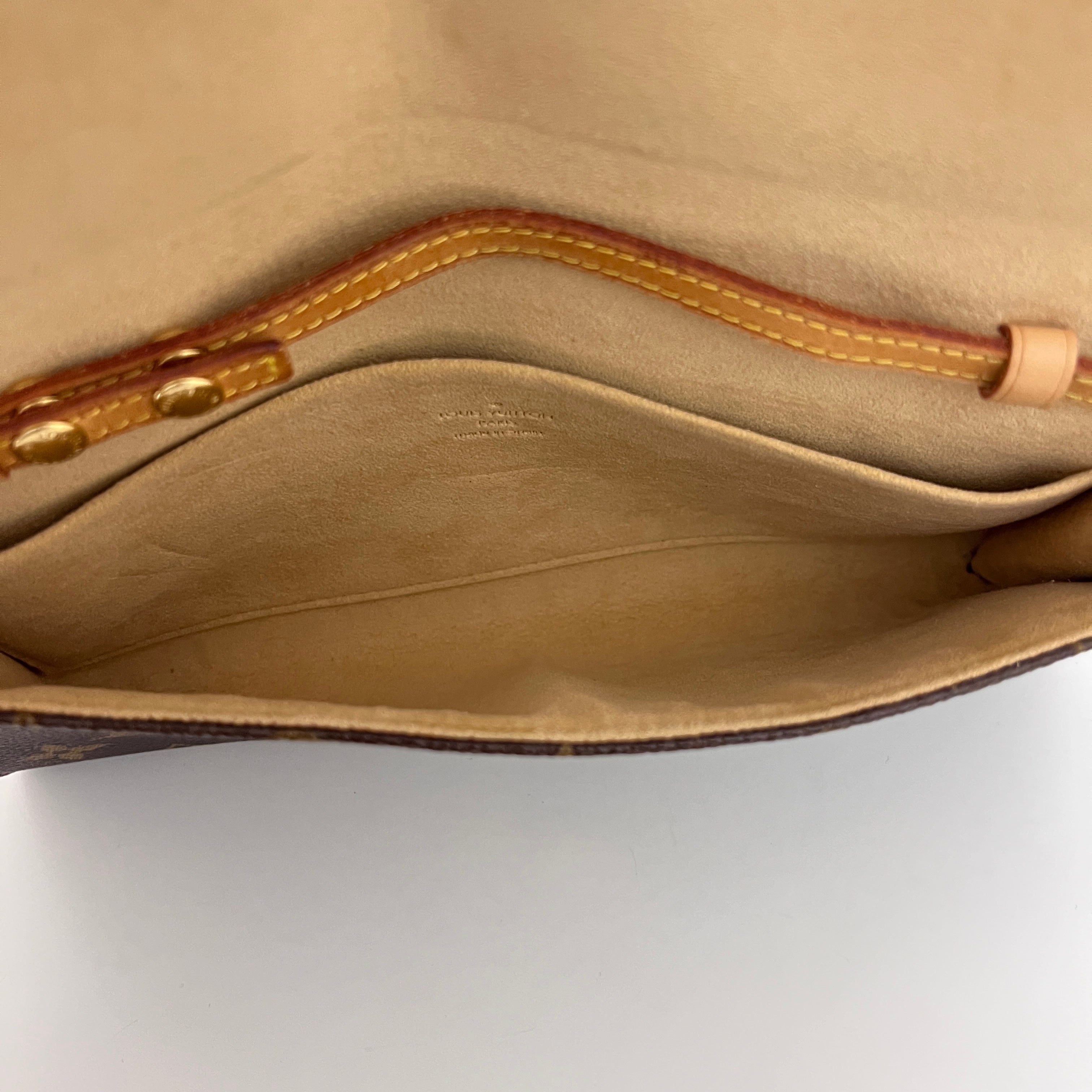 Sac à bandoulière LOUIS VUITTON Twin GM toile et cuir marron vintage 2000