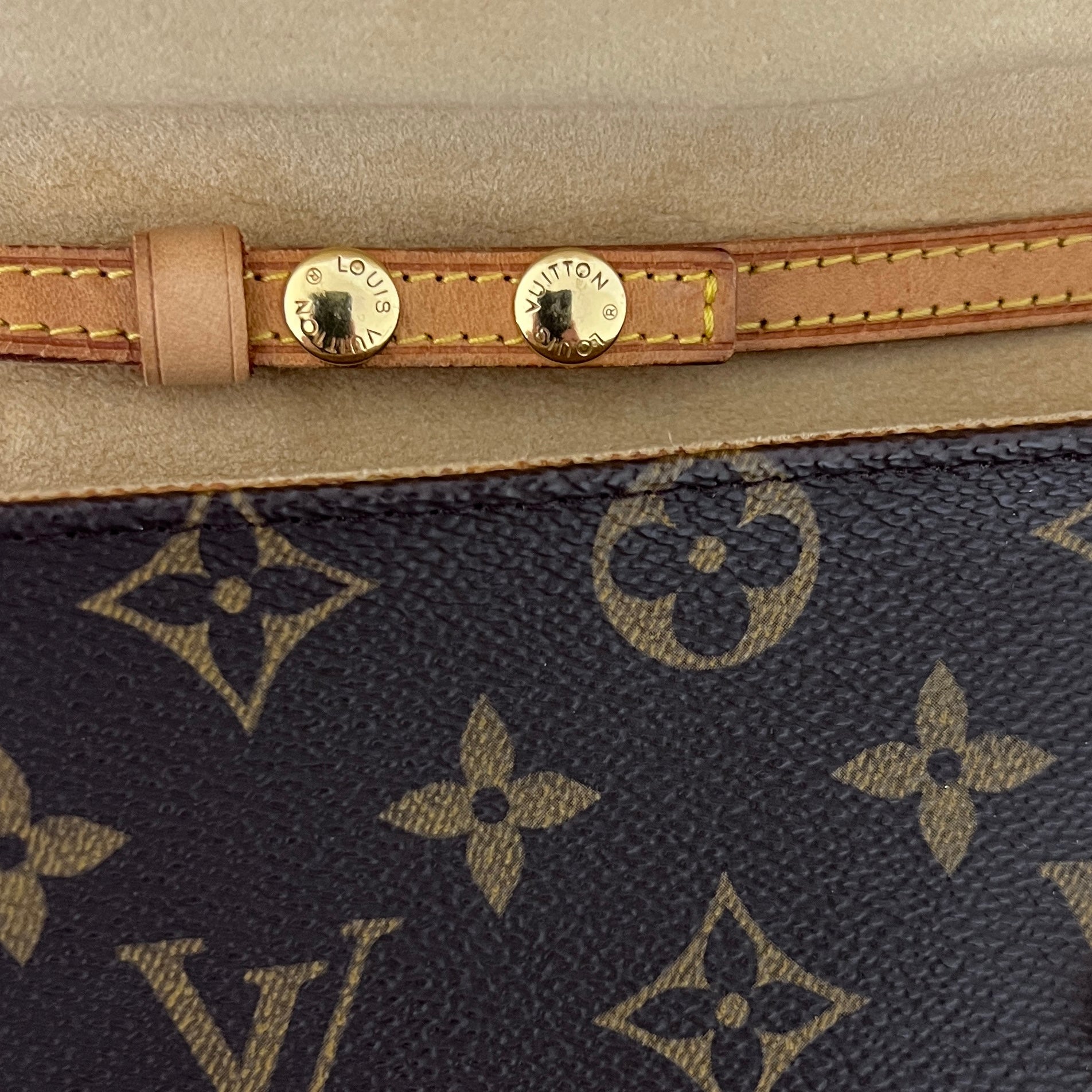 Sac à bandoulière LOUIS VUITTON Twin GM toile et cuir marron vintage 2000