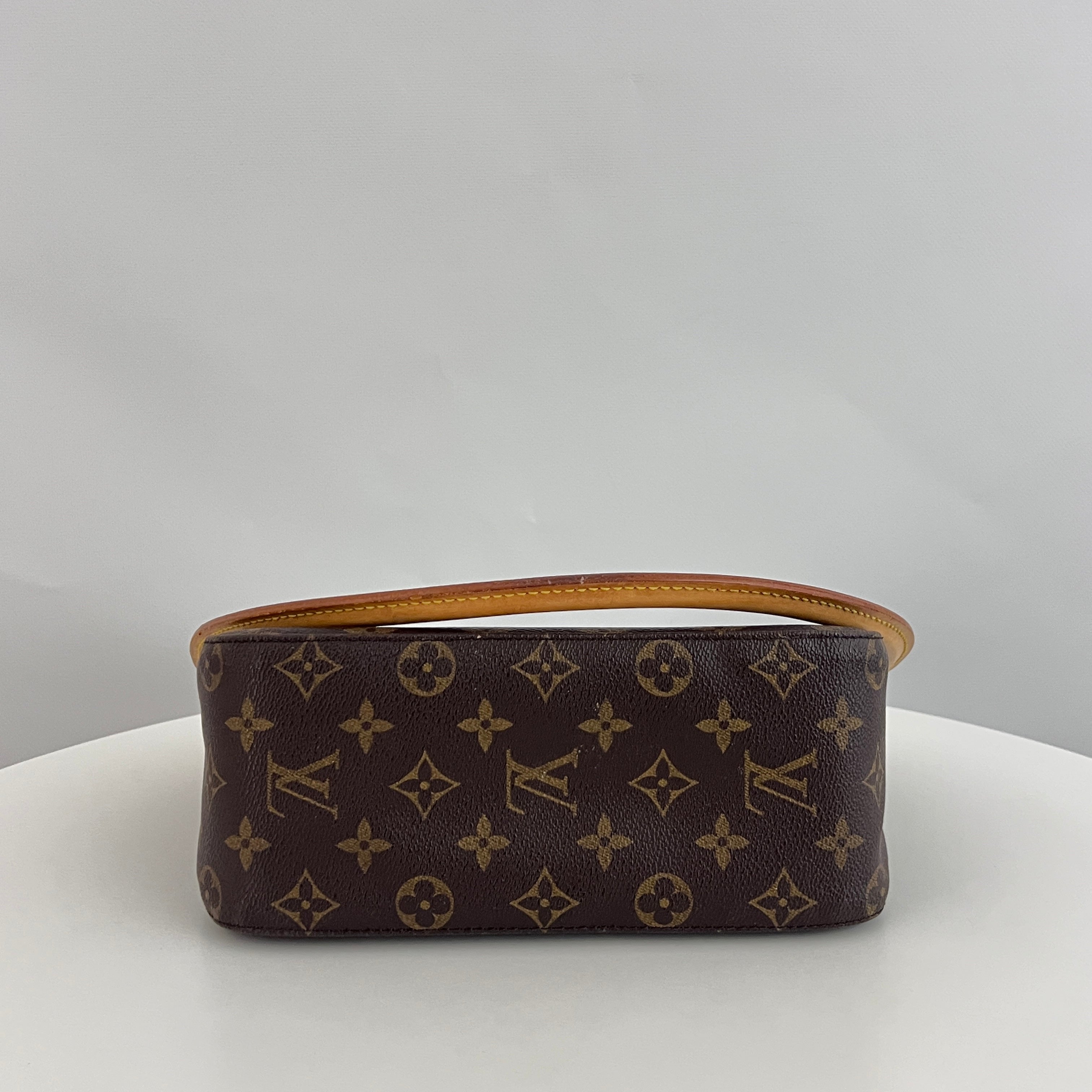 Sac LOUIS VUITTON Looping MM toile et cuir marron vintage 2001