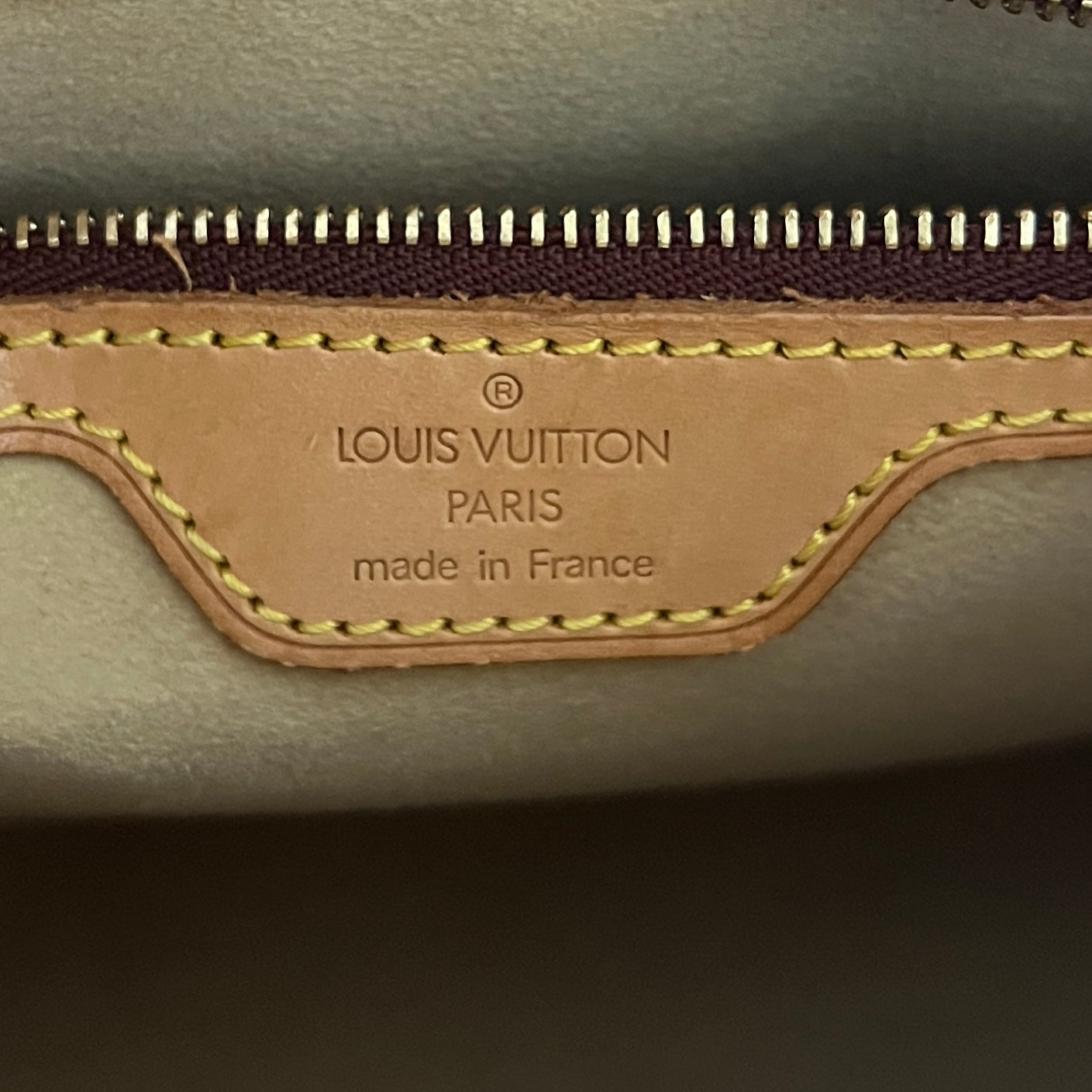Sac LOUIS VUITTON Looping MM toile et cuir marron vintage 2001