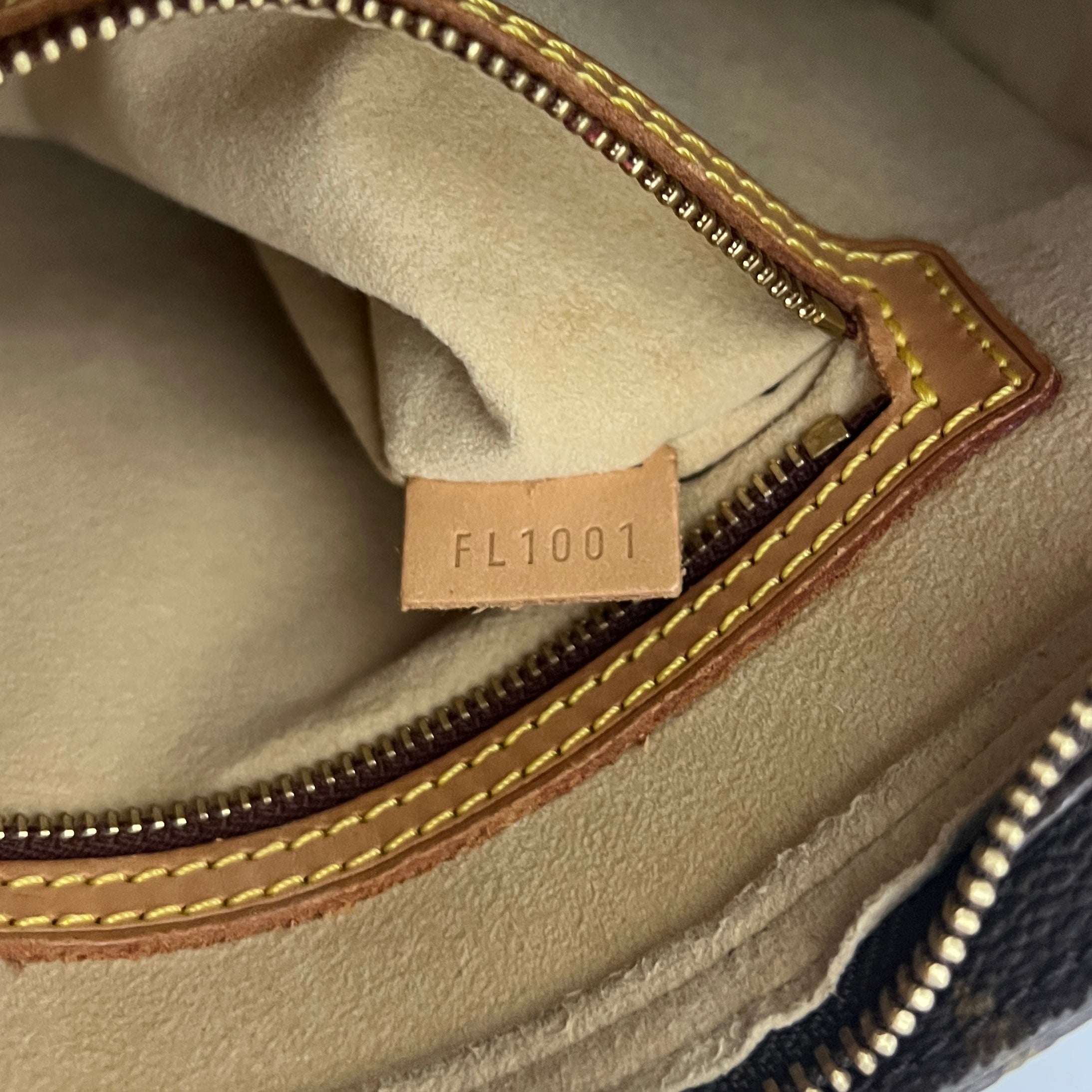 Sac LOUIS VUITTON Looping MM toile et cuir marron vintage 2001