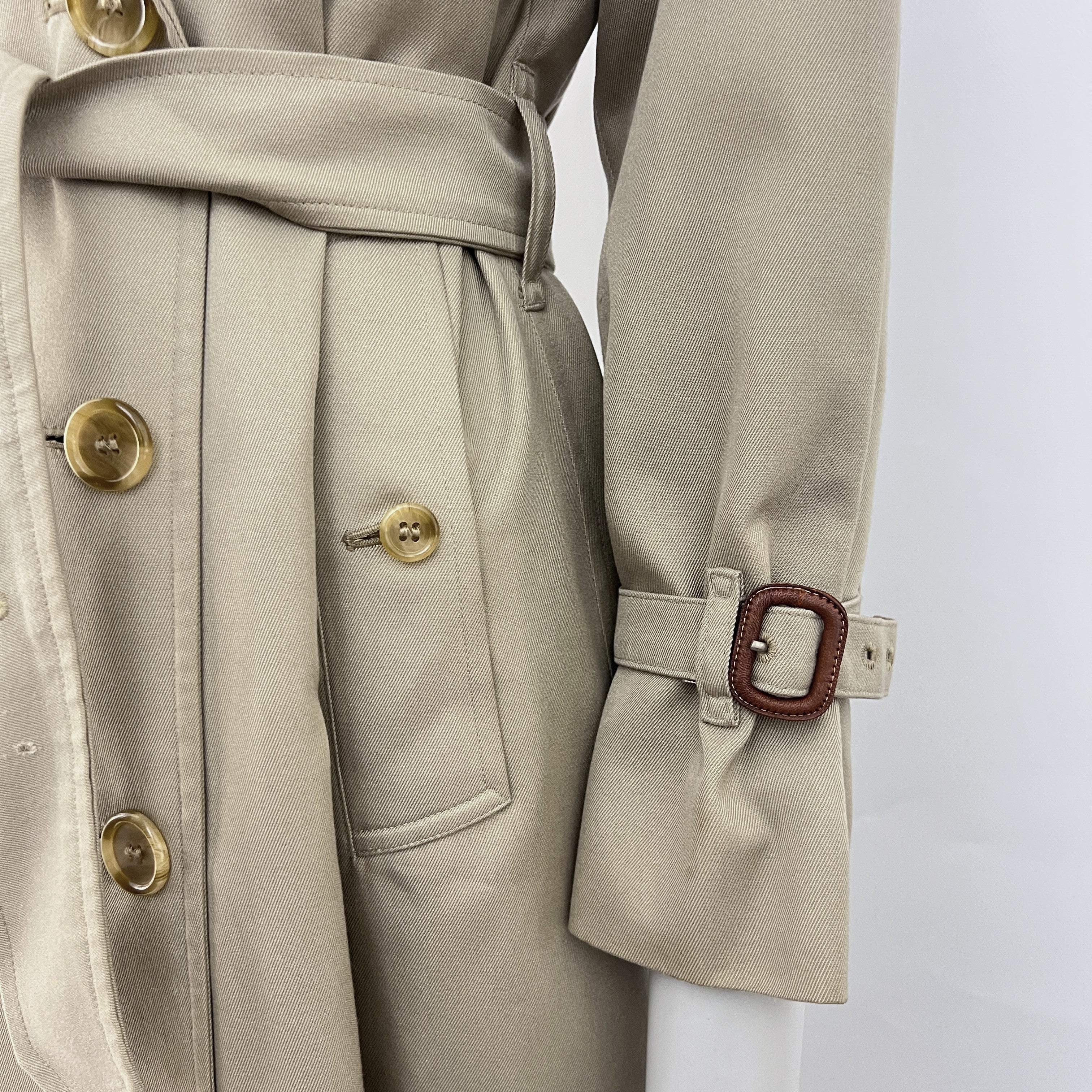 Trench BURBERRY S coton beige pierre Chelsea Circa 1990