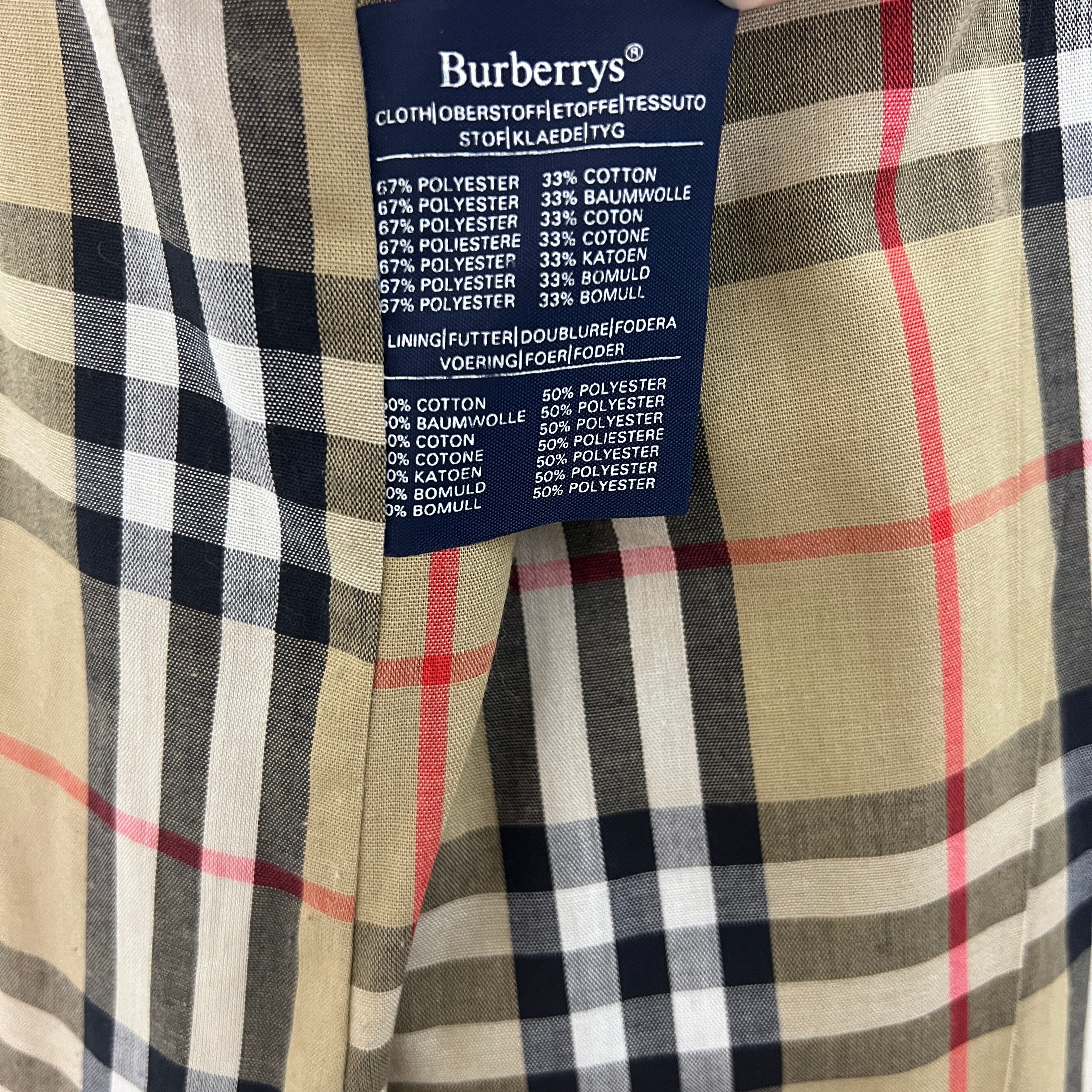 Trench BURBERRY S coton beige pierre Chelsea Circa 1990