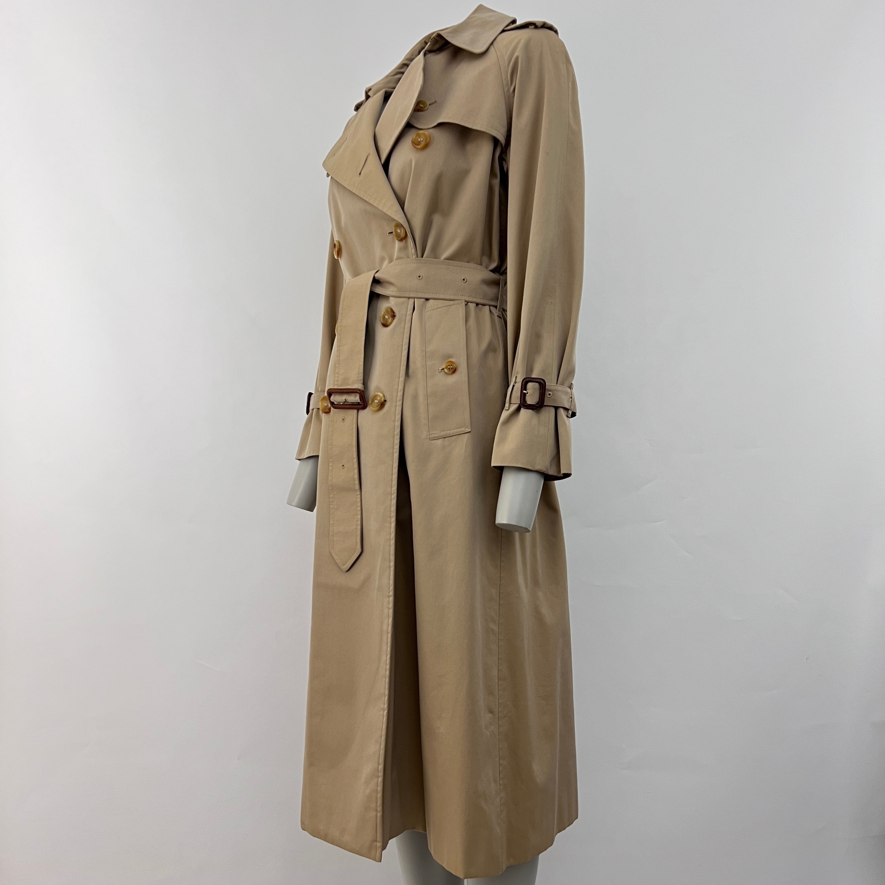 Trench BURBERRY S coton beige miel Chelsea Circa 1990