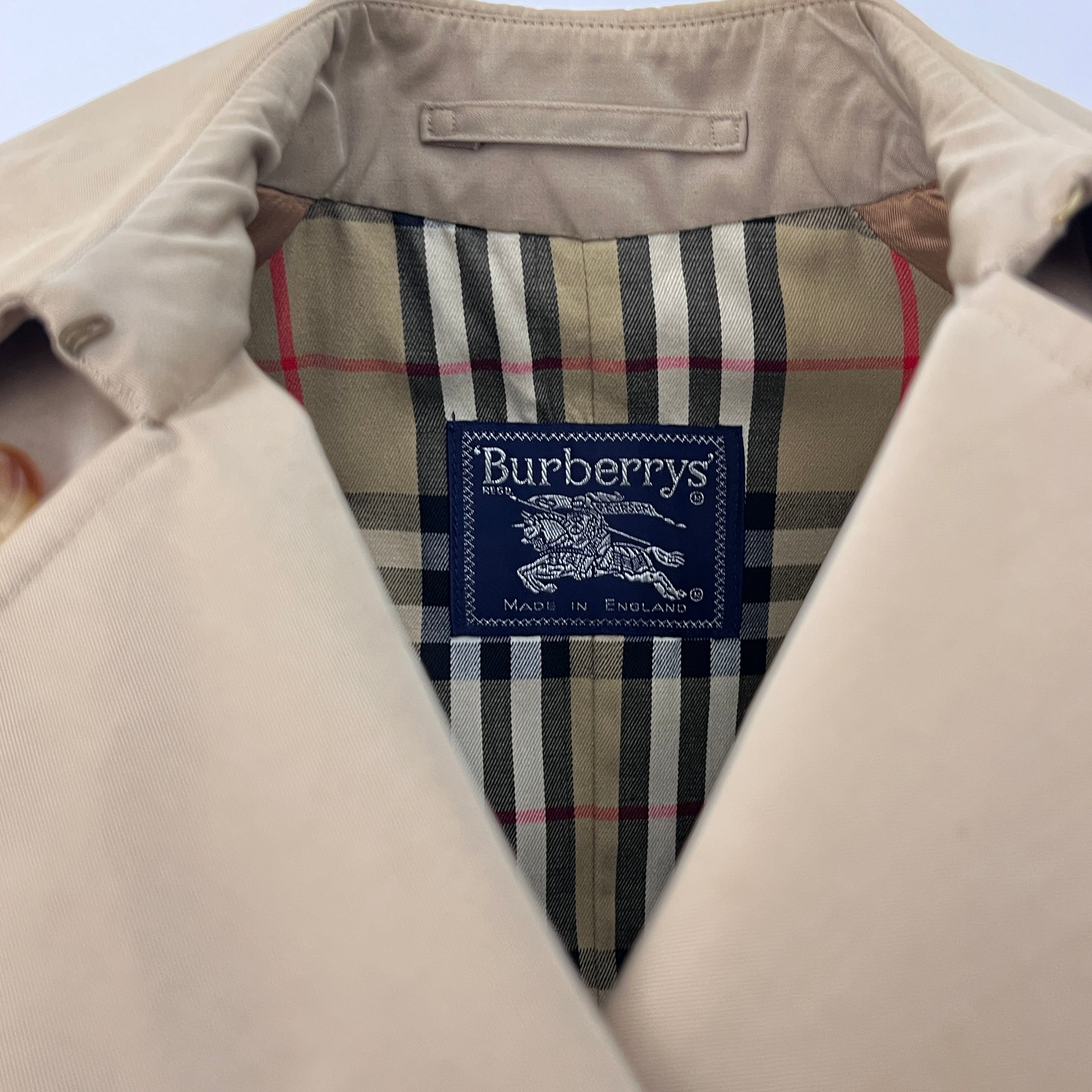 Trench BURBERRY S coton beige miel Chelsea Circa 1990