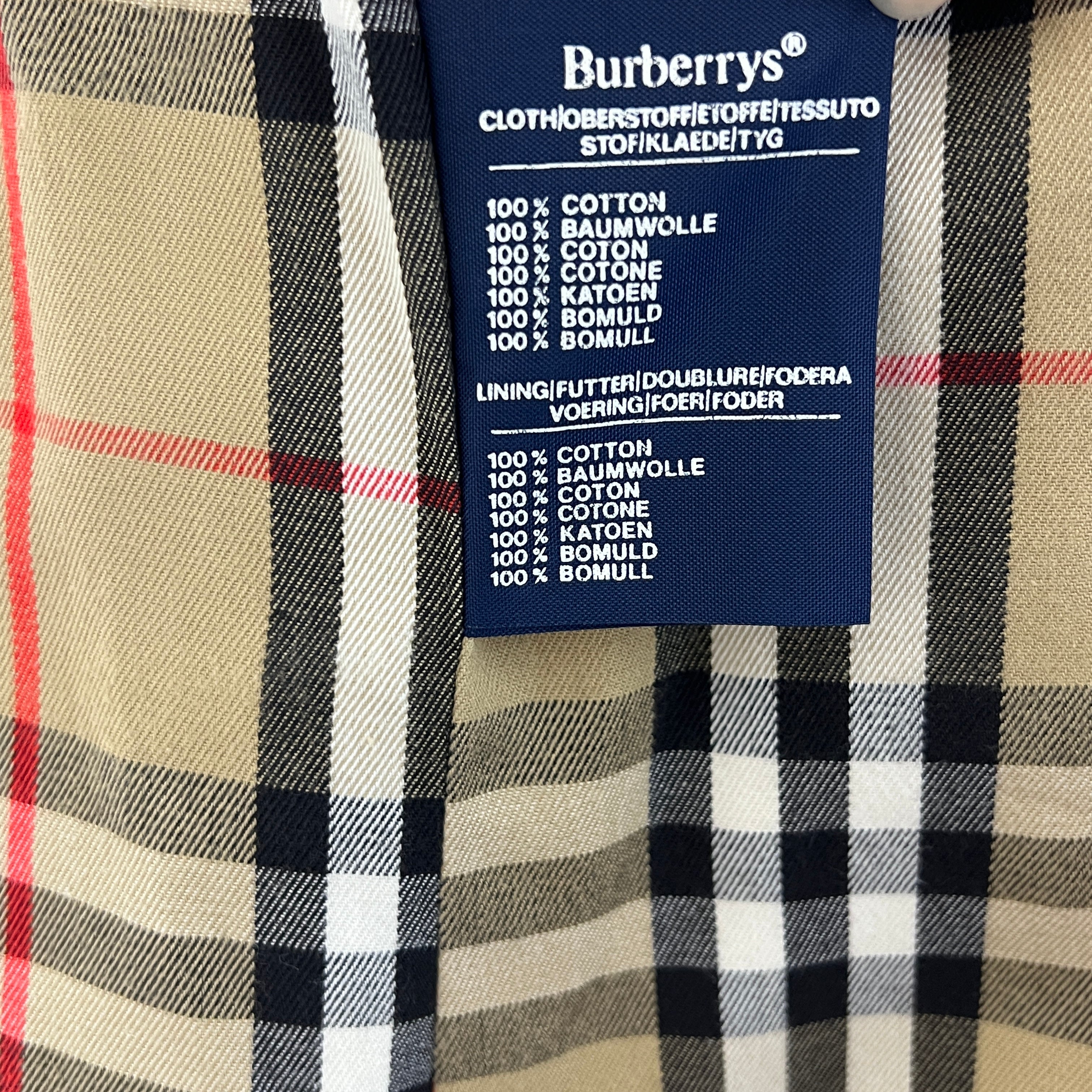 Trench BURBERRY S coton beige miel Chelsea Circa 1990