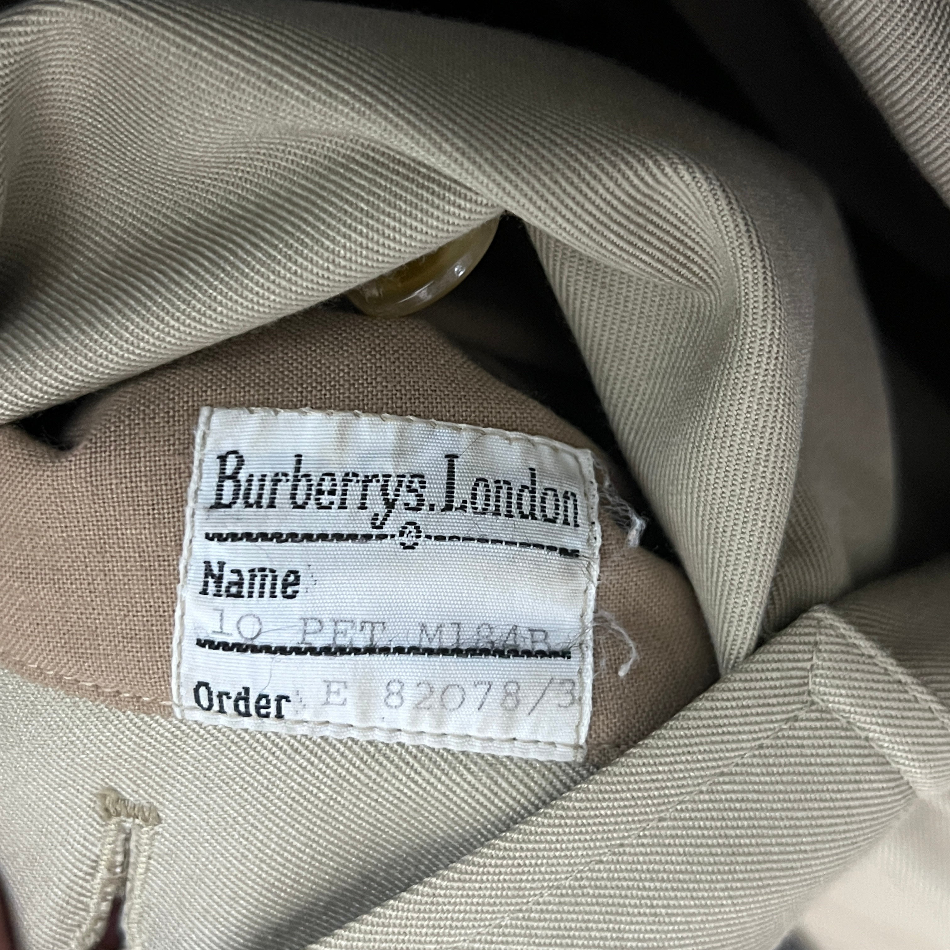 Trench BURBERRY S coton beige pierre Chelsea Circa 1990