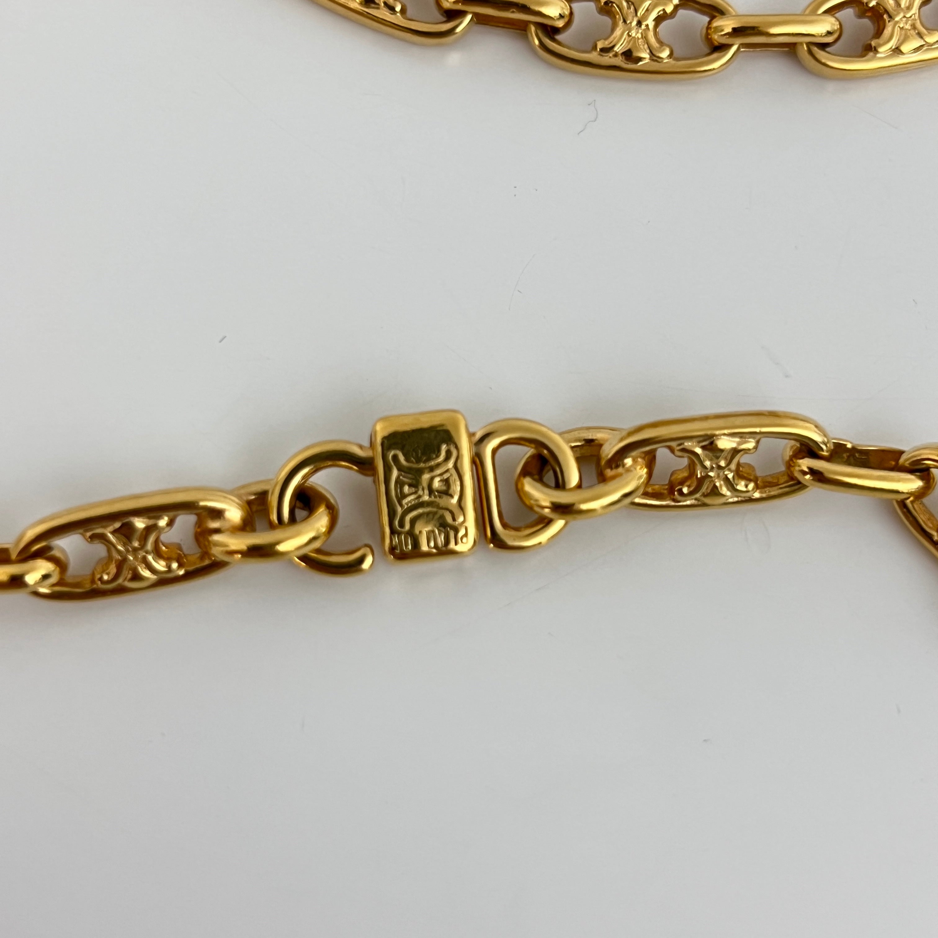 Collier CELINE Chaîne Triomphe Circa 1990