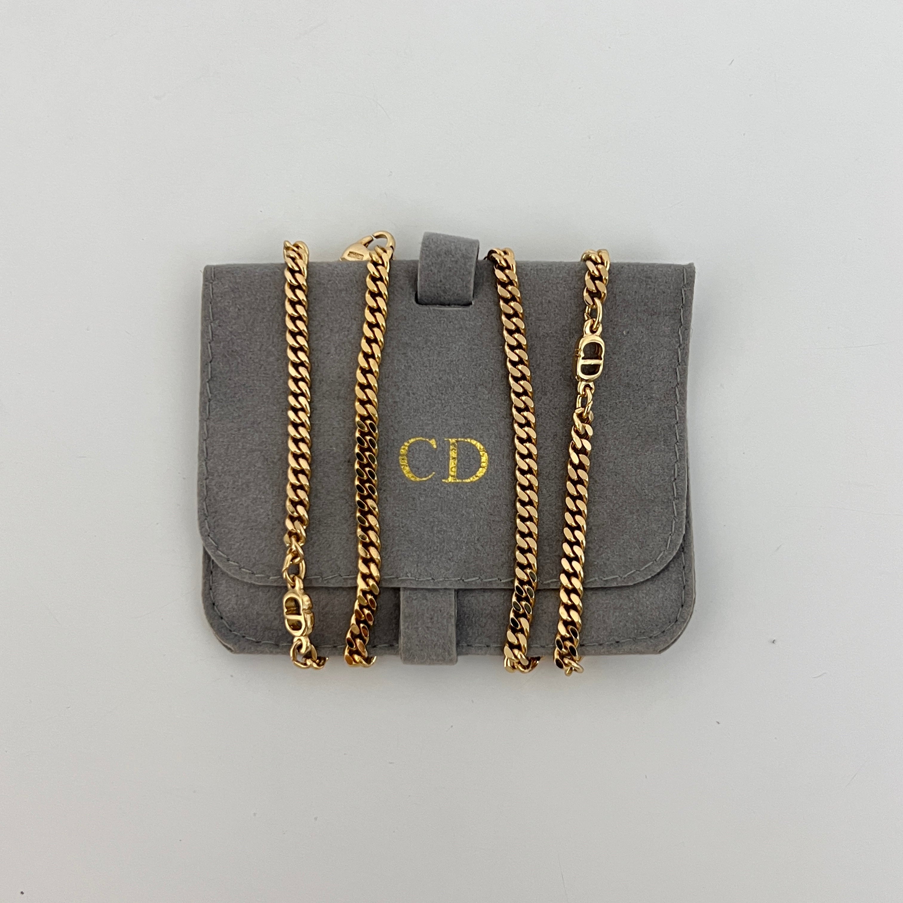 Collier DIOR CD Chain Circa 1990